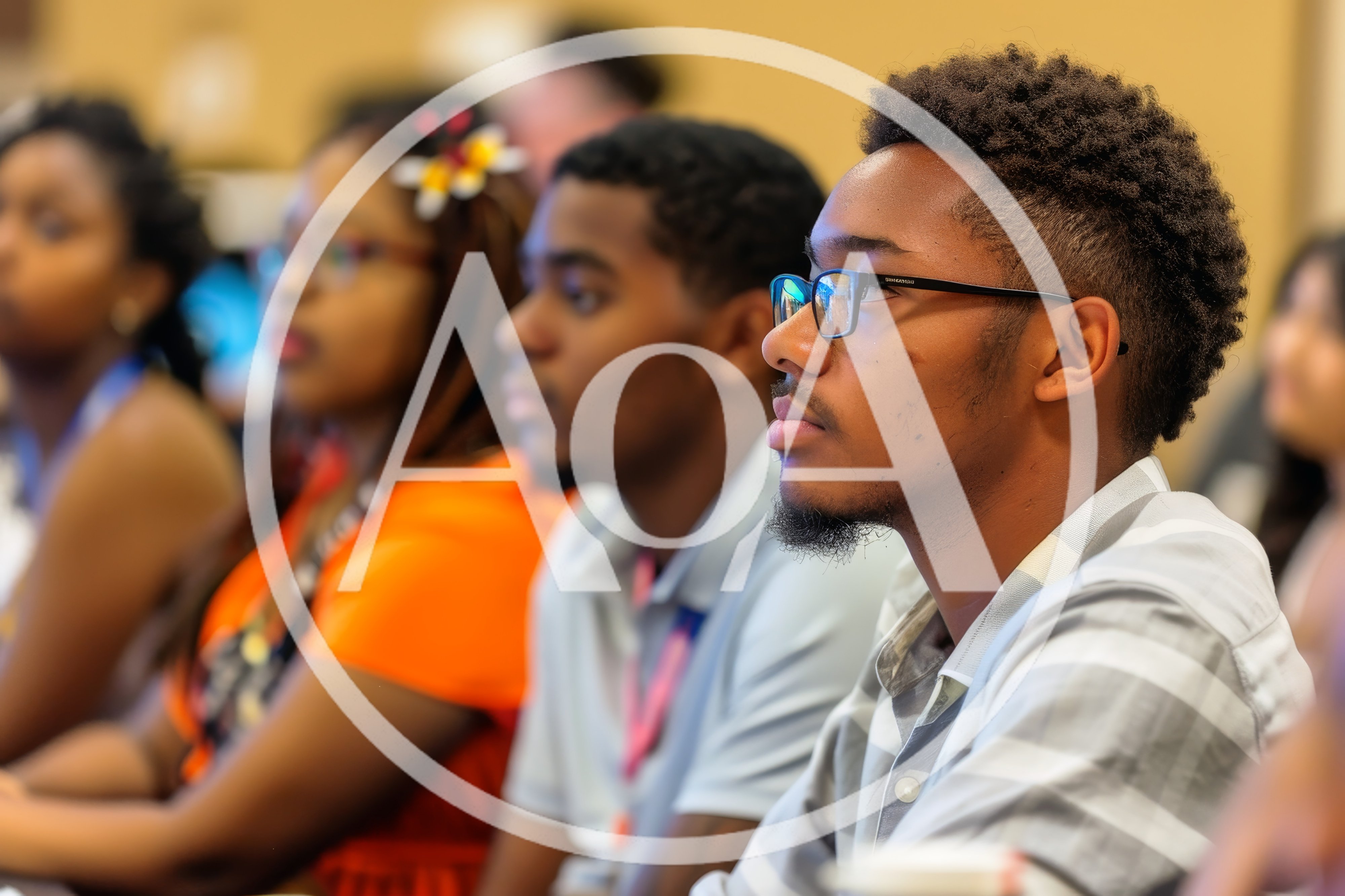 Diverse Students Attending An Educational Seminar