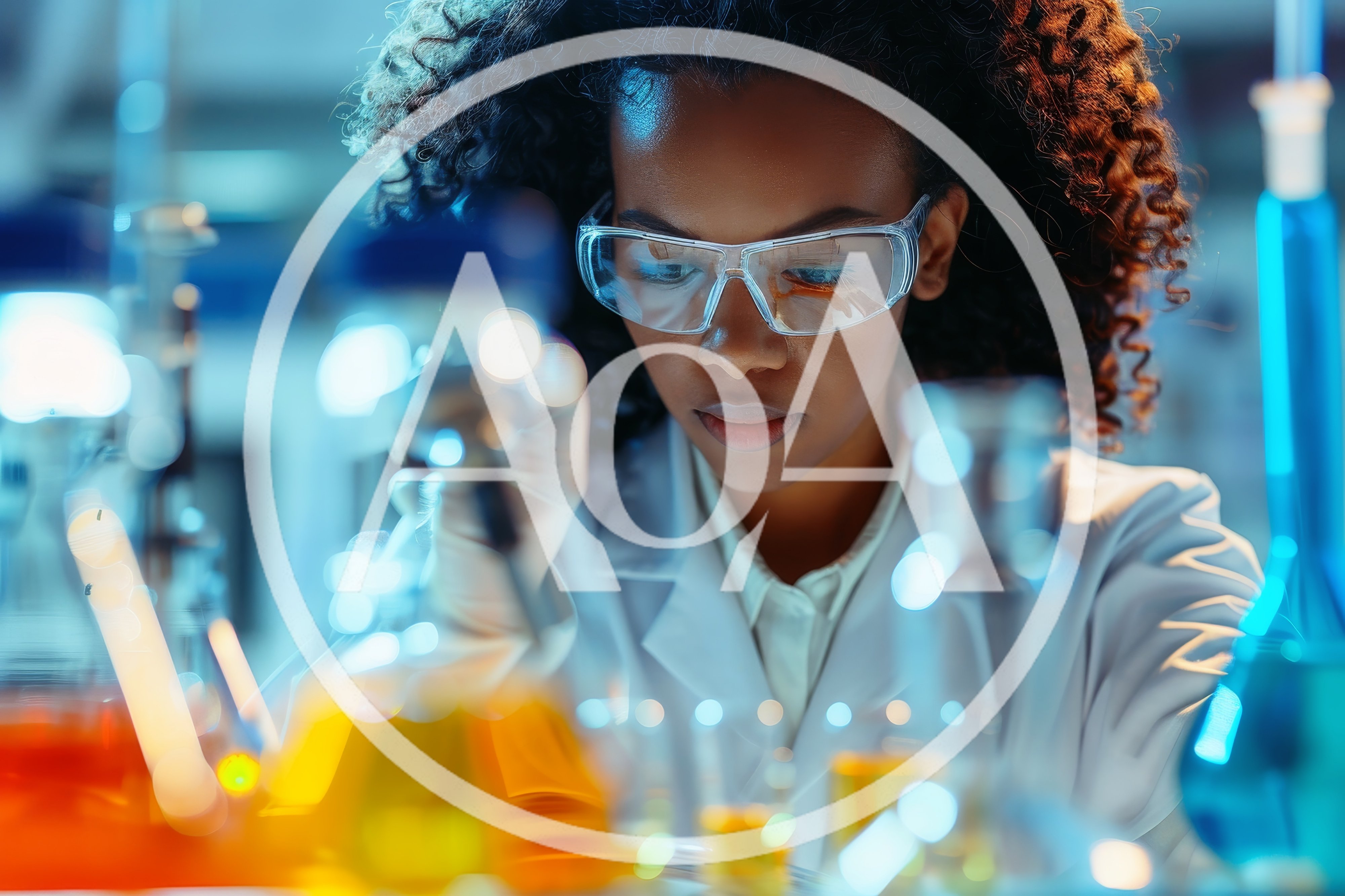 Female Scientist Conducting Chemical Research In Laboratory