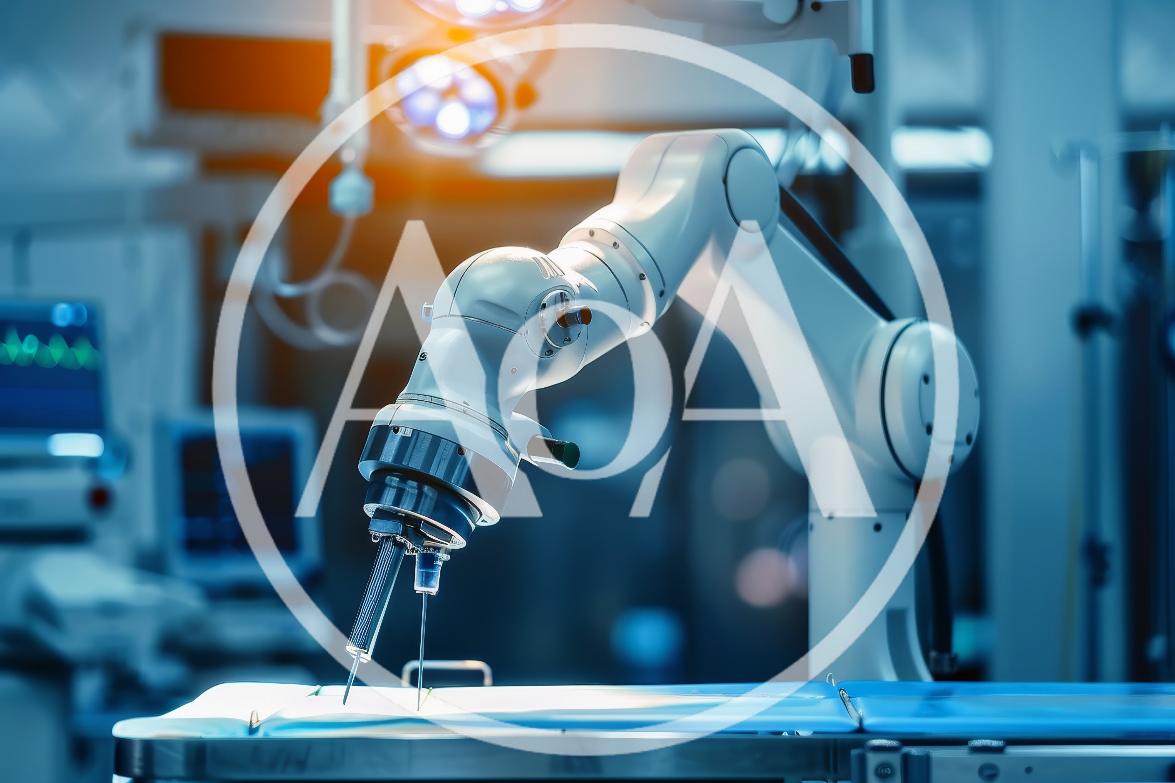 Robotic Surgical Arm Performing Precision Medical Procedure
