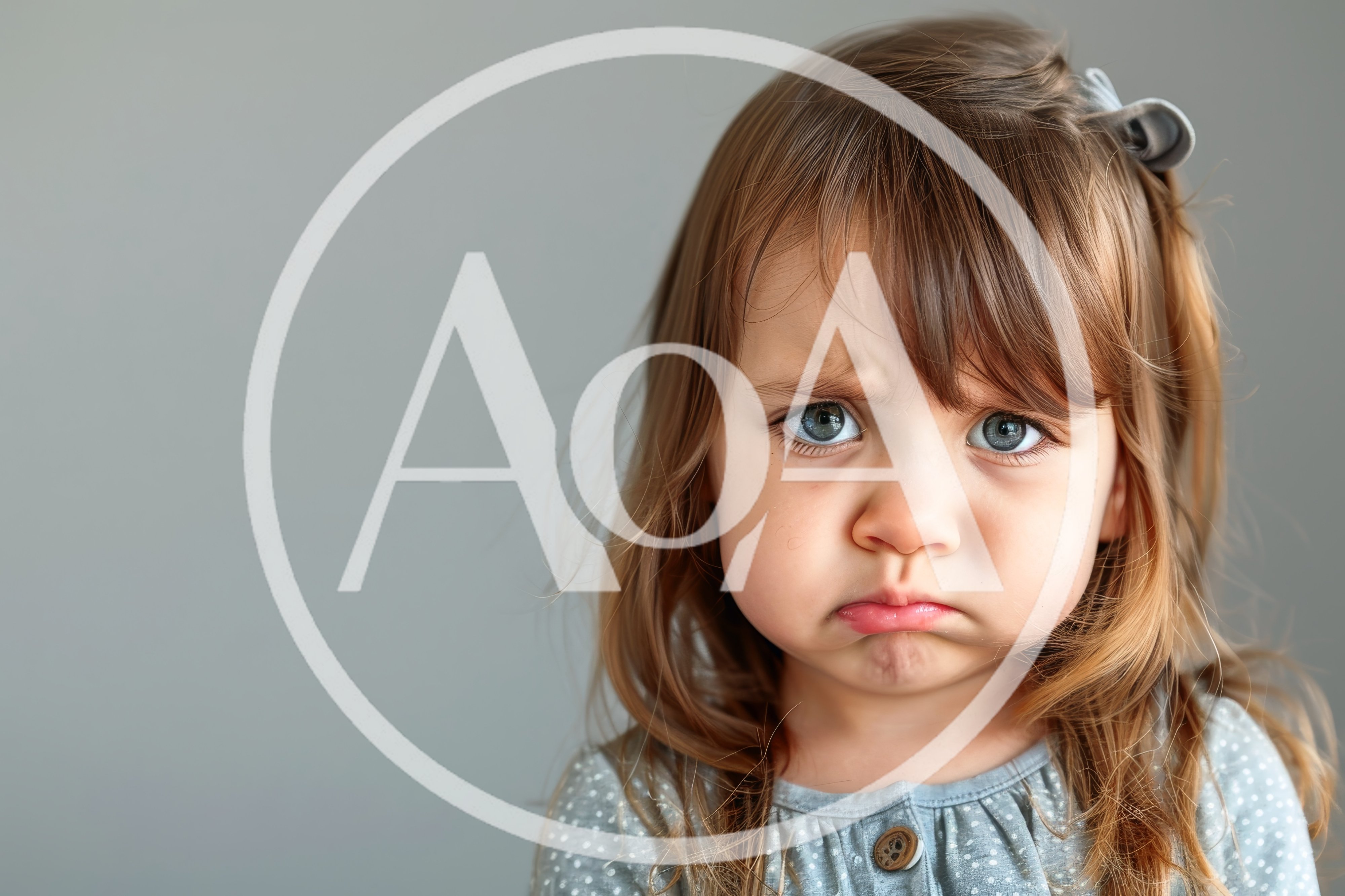 Portrait Of A Sad Toddler Girl