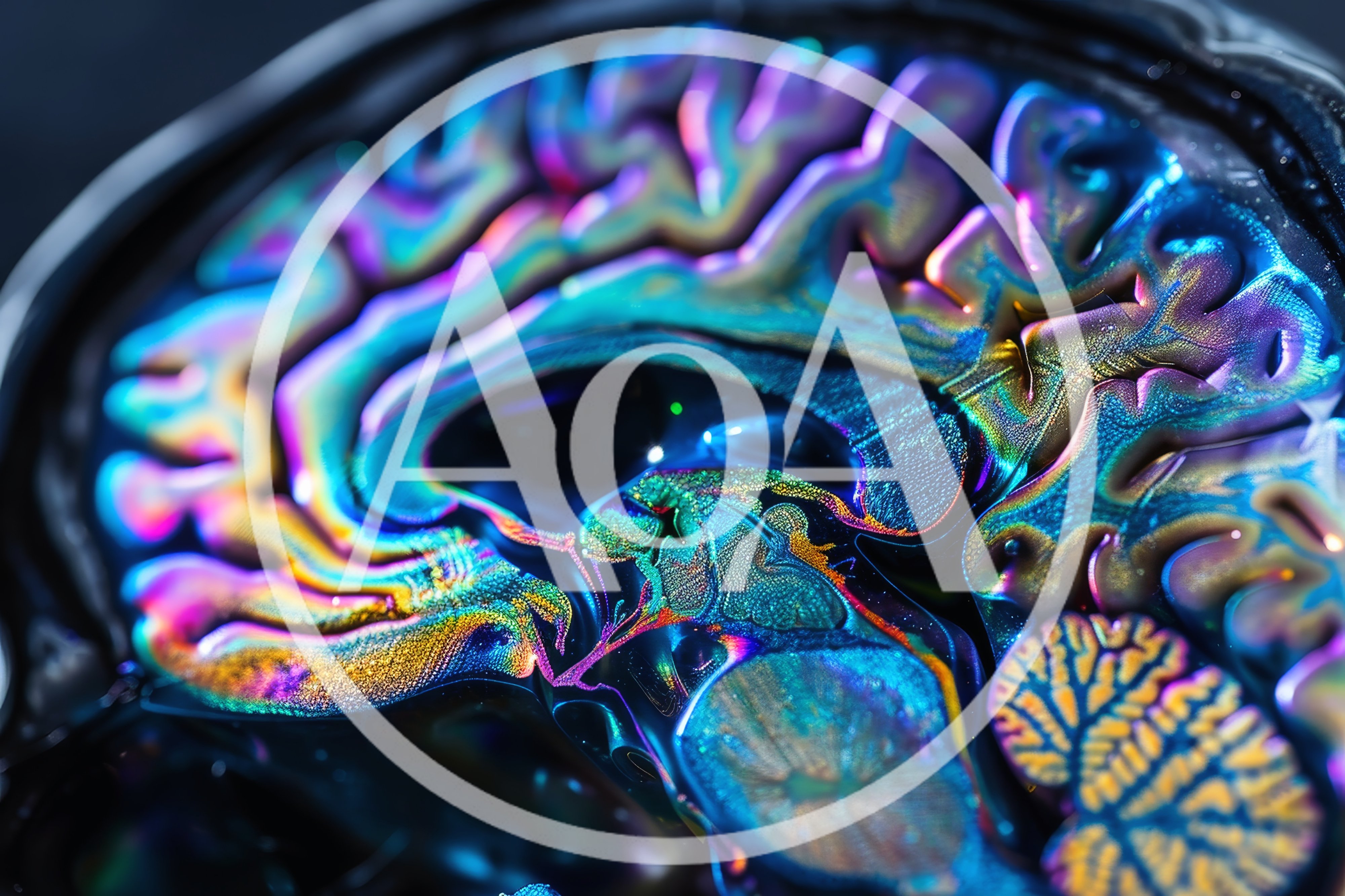 Abstract Digital Visualization Of Human Brain Anatomy