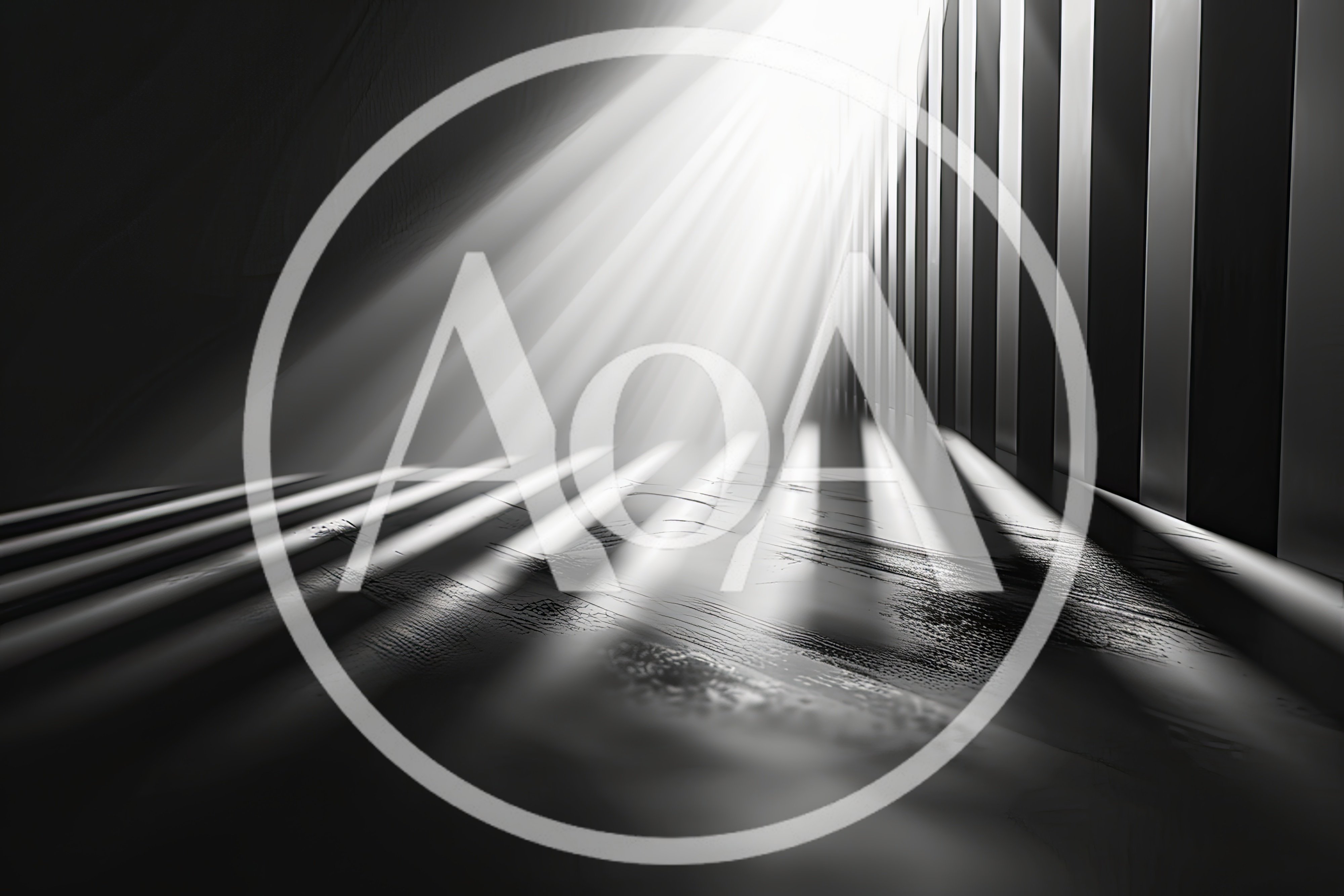 Abstract Light Beams Through Vertical Slats