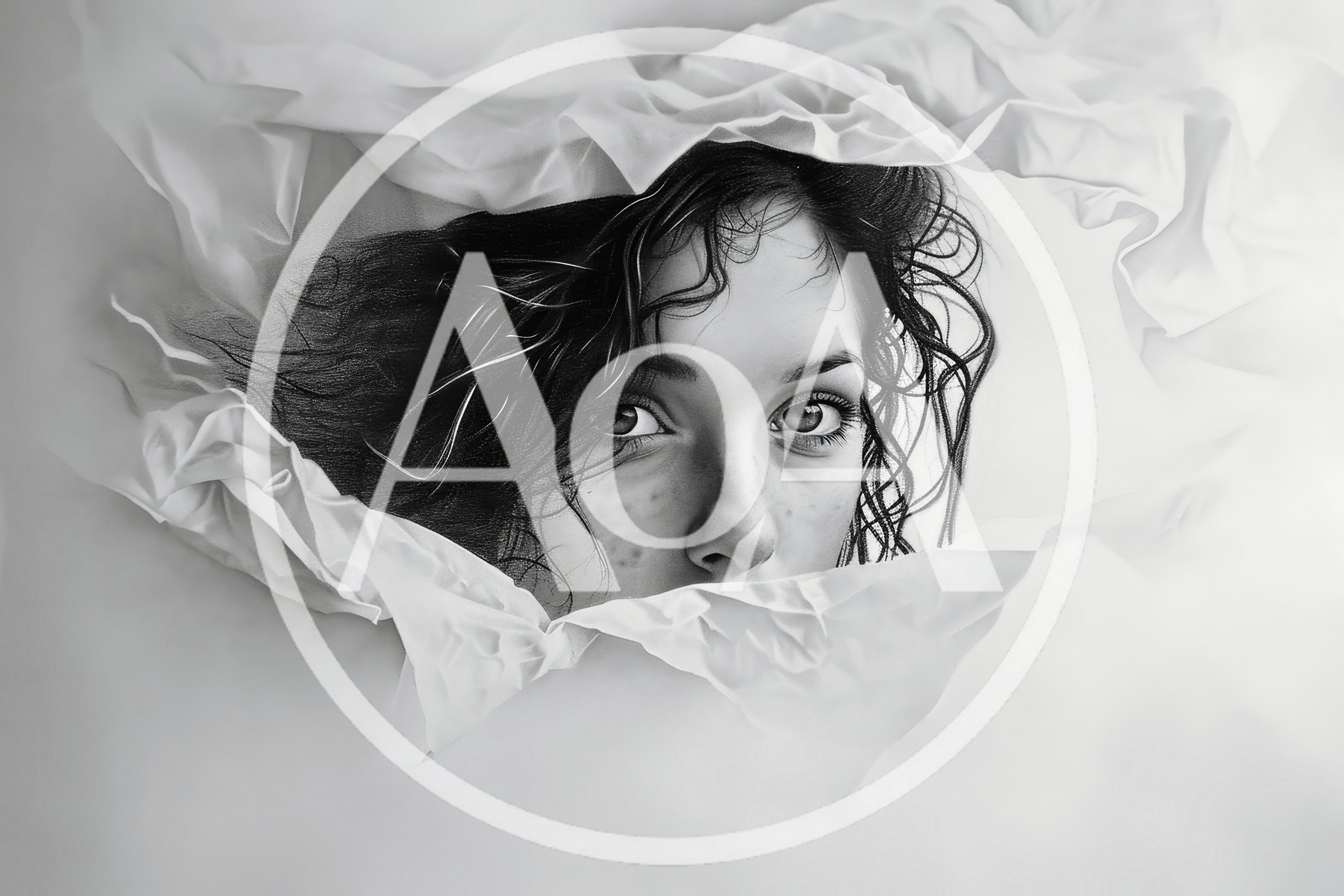 Hyperrealistic Pencil Drawing Of A Woman Peering Through Torn Paper