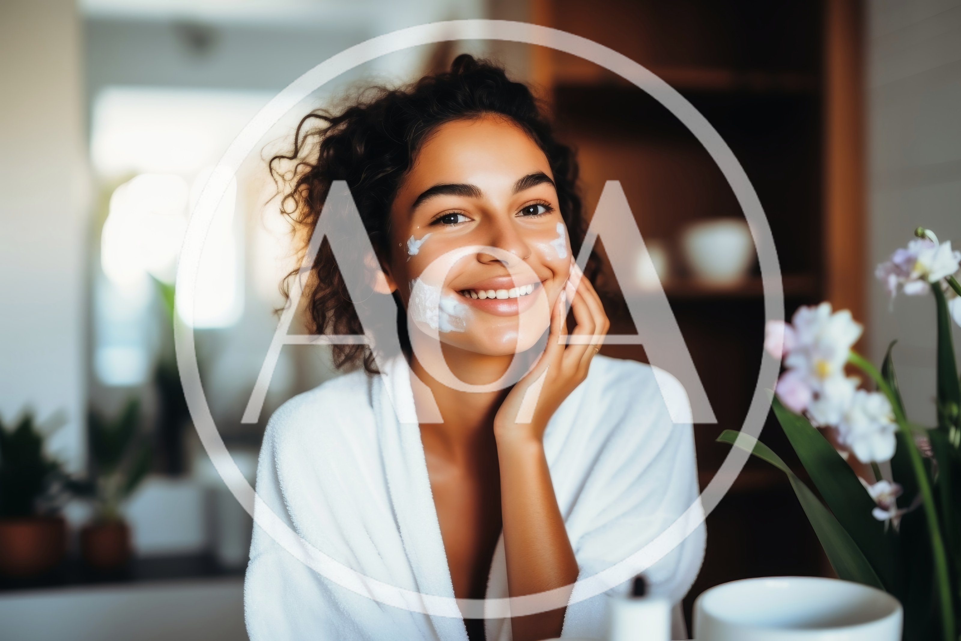 Young Woman Applying Skincare Cream In A Cozy Home