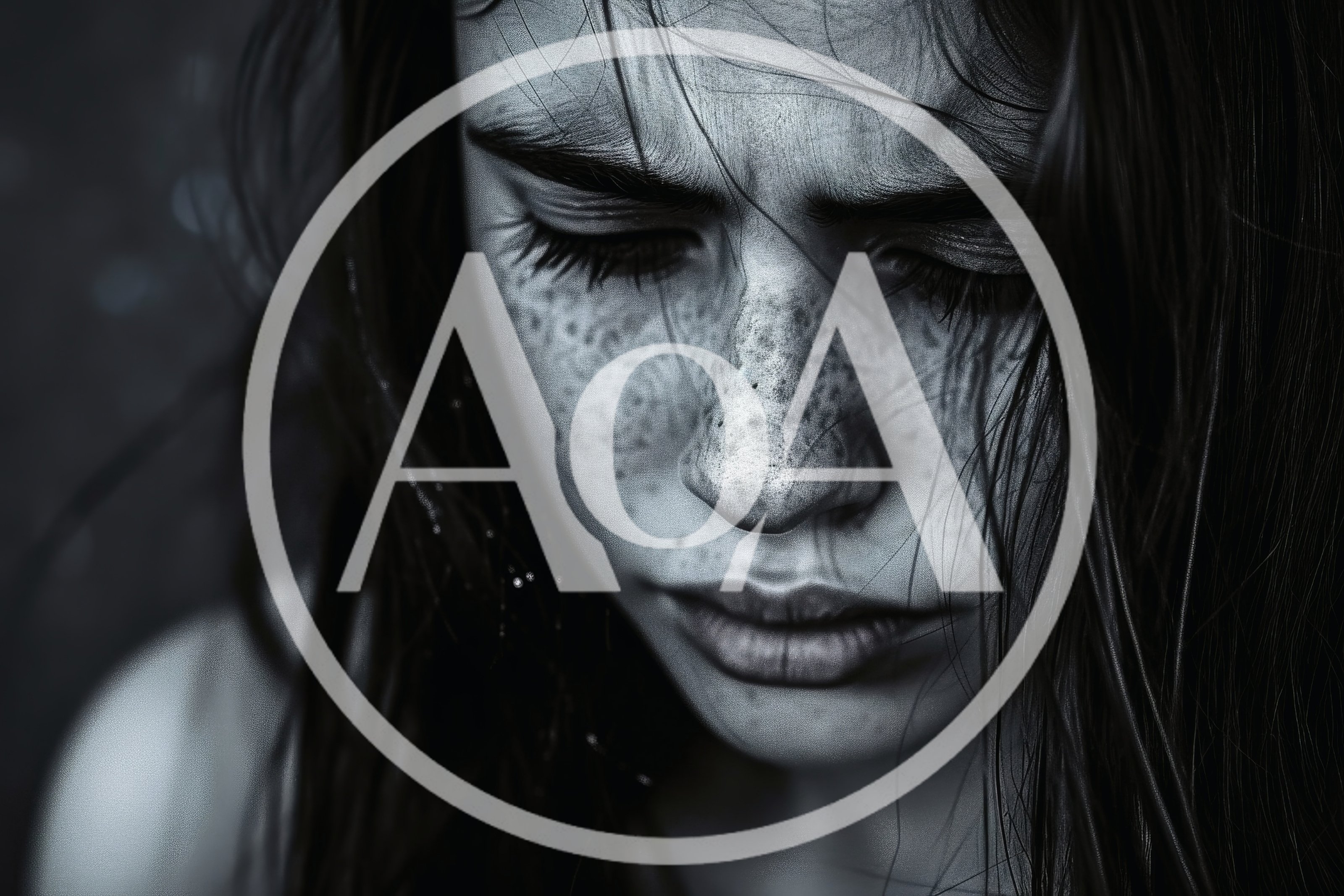 Close Up Portrait Of A Sad Young Woman