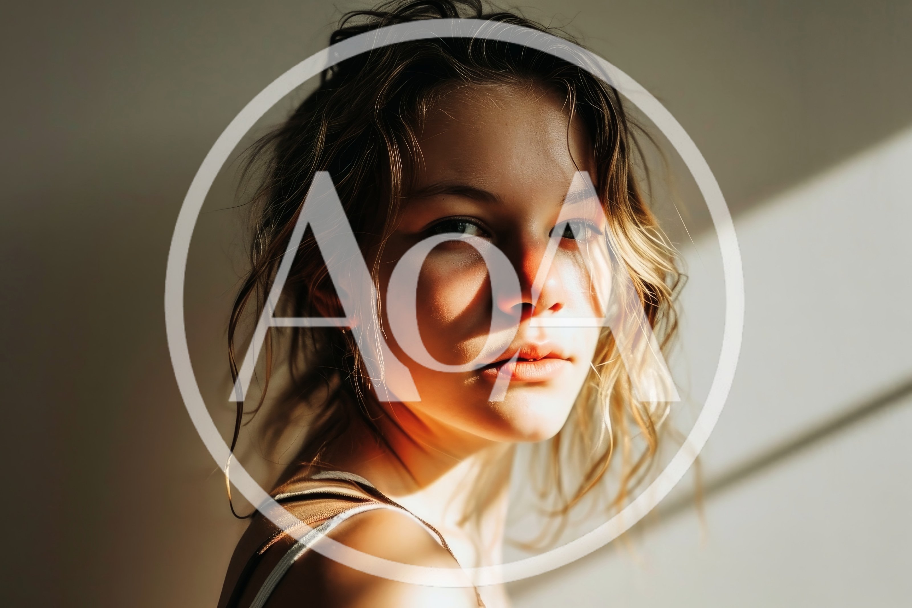 Portrait Of A Young Woman With Natural Sunlight