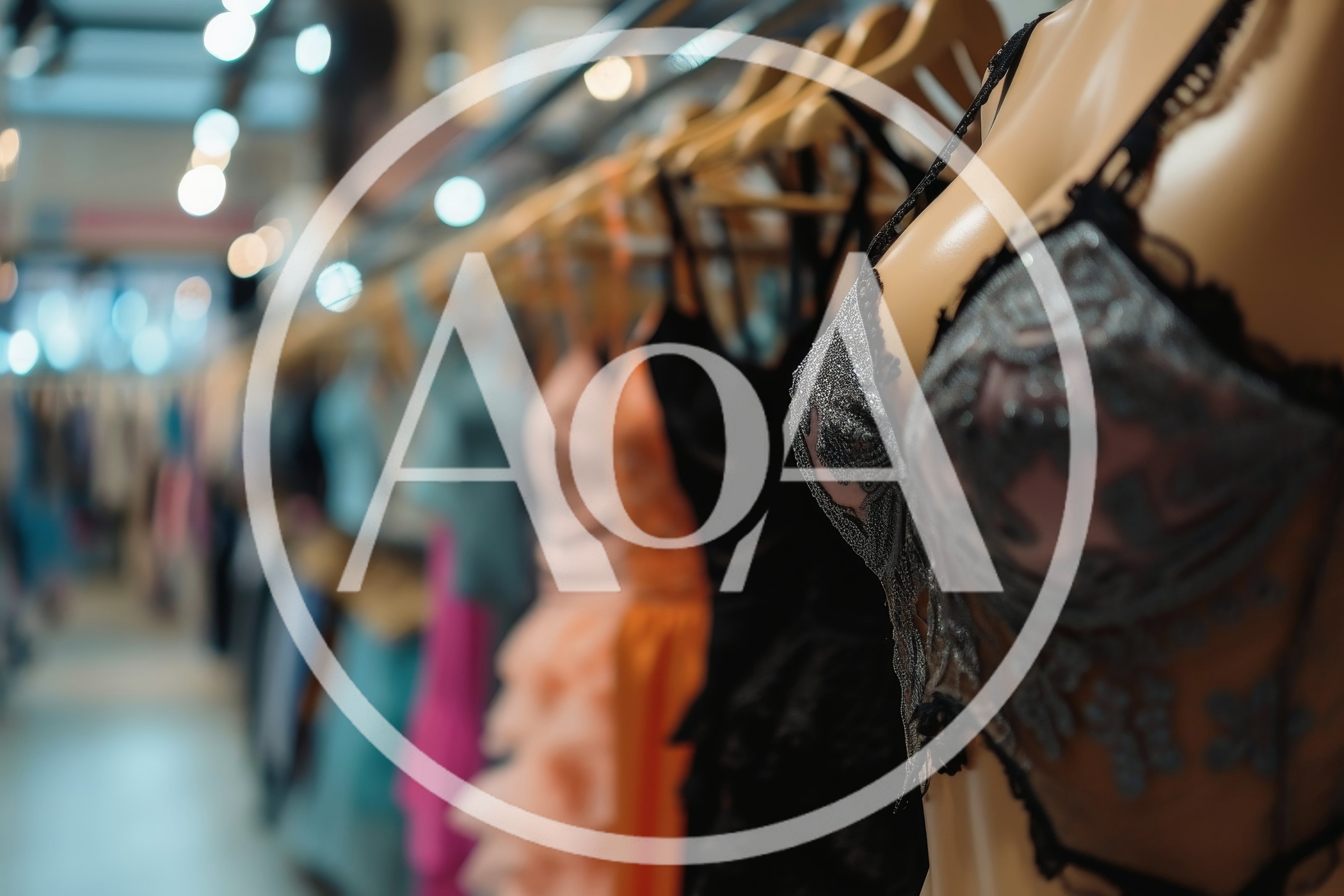 Mannequin Wearing Lingerie In A Clothing Store