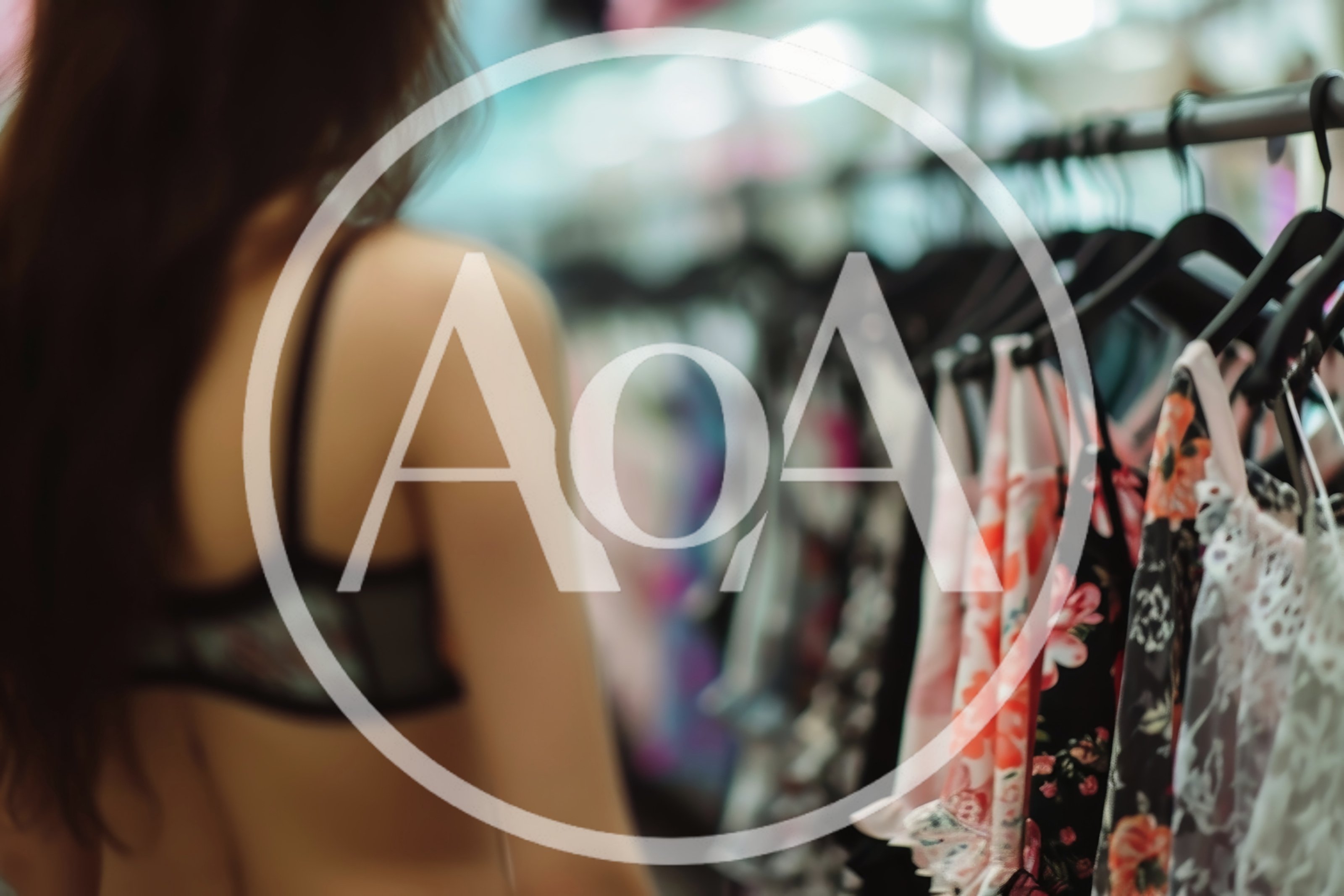 Woman Shopping For Lingerie In A Clothing Store