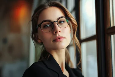 Portrait Of A Professional Woman Wearing Glasses