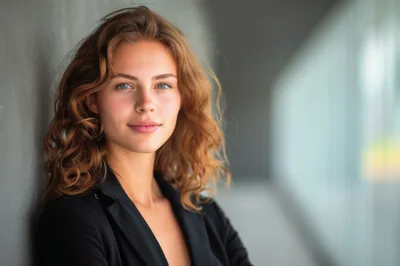 Portrait Of A Young Professional Woman In Business Attire