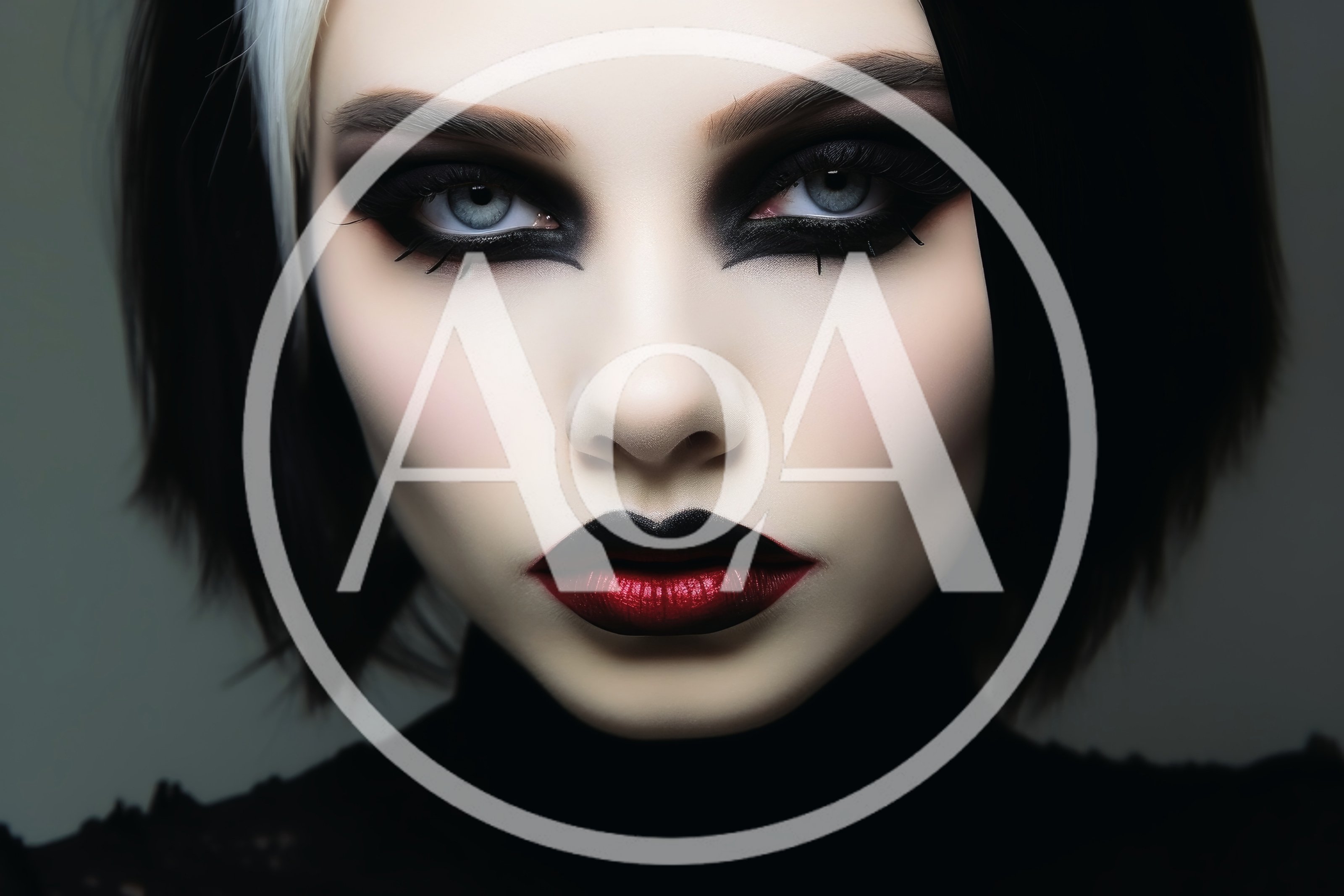 Portrait Of A Woman With Gothic Makeup