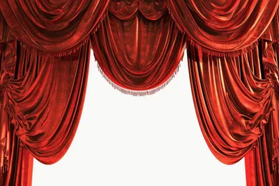 Red Velvet Theater Stage Curtains