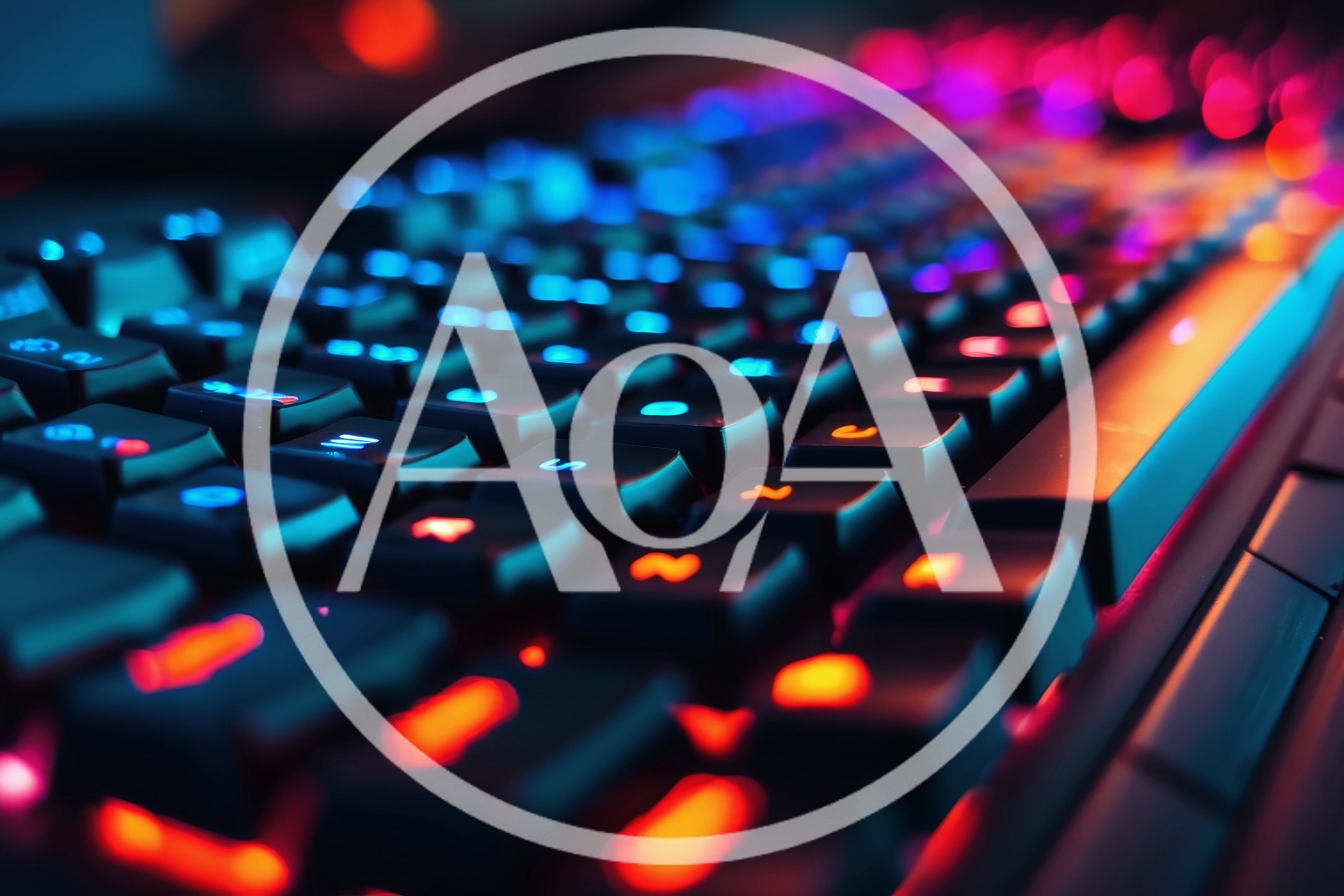 Close Up Of Illuminated Mechanical Gaming Keyboard