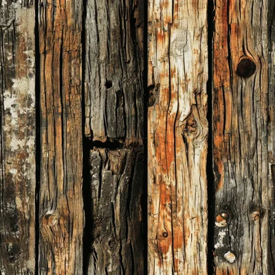 Weathered Vertical Wooden Planks Texture Background