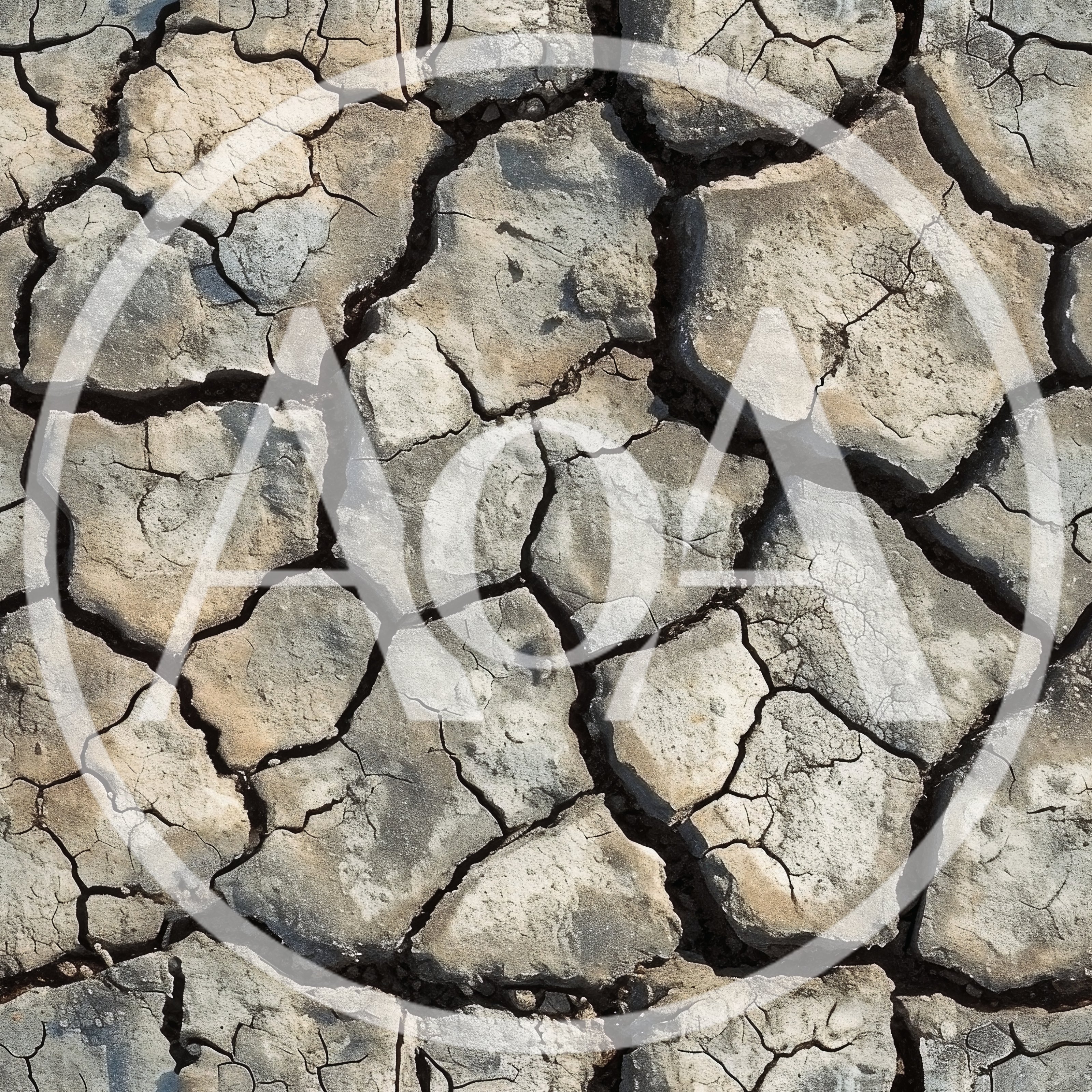 Seamless Texture Of Dried Cracked Earth Ground