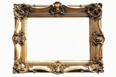 Ornate Antique Gold Baroque Picture Frame