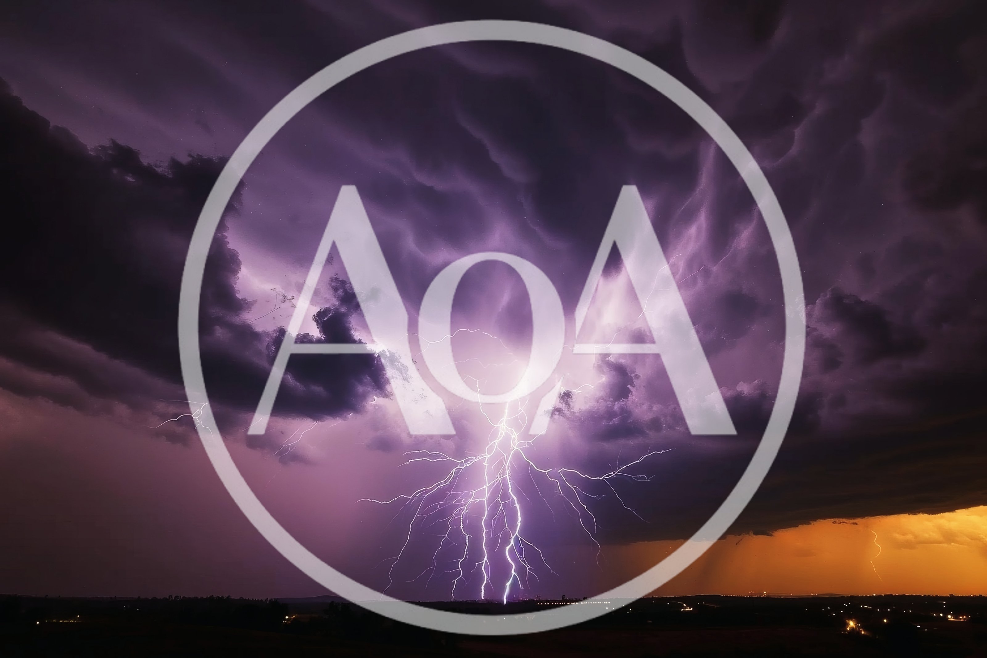 Powerful Lightning Strike During A Dramatic Night Storm