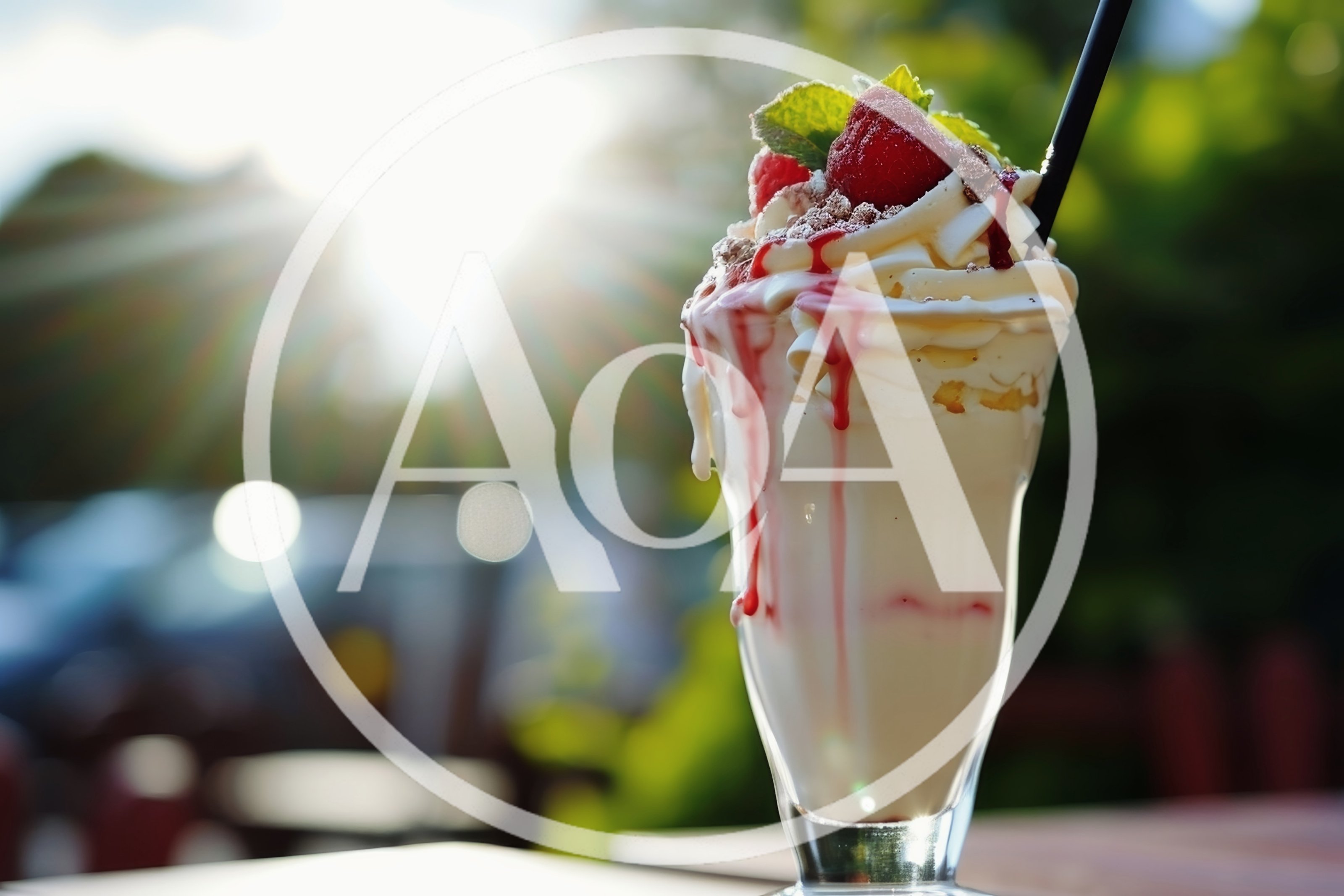 Delicious Strawberry Milkshake With Whipped Cream Topping