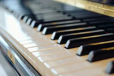 Close Up Of Grand Piano Keys