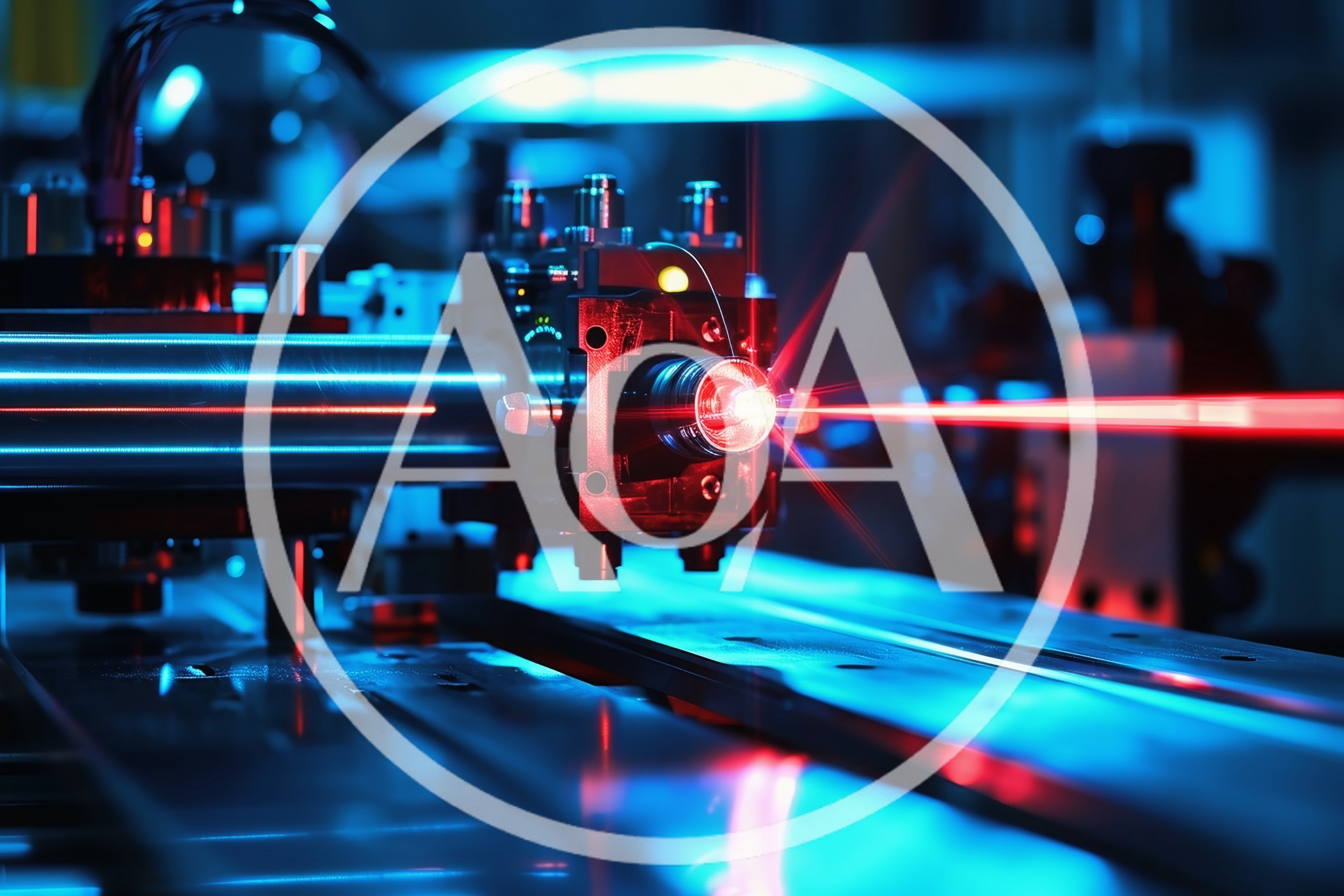 Industrial Laser Cutting Machine Operating In High Tech Facility