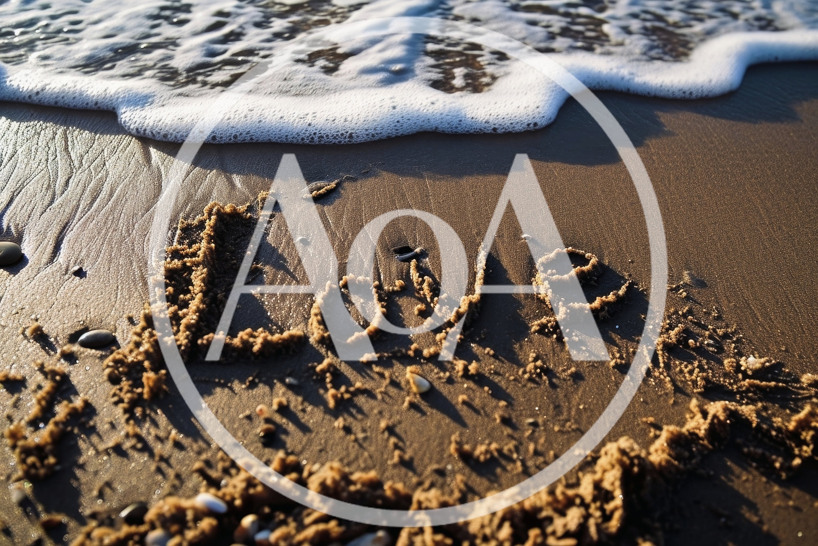 Love Written In The Sand On A Beach