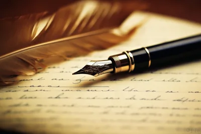 Fountain Pen Resting On Handwritten Vintage Letter