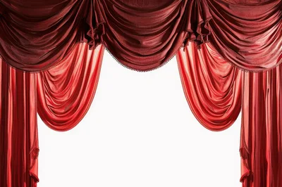 Luxurious Red Velvet Theater Stage Curtains