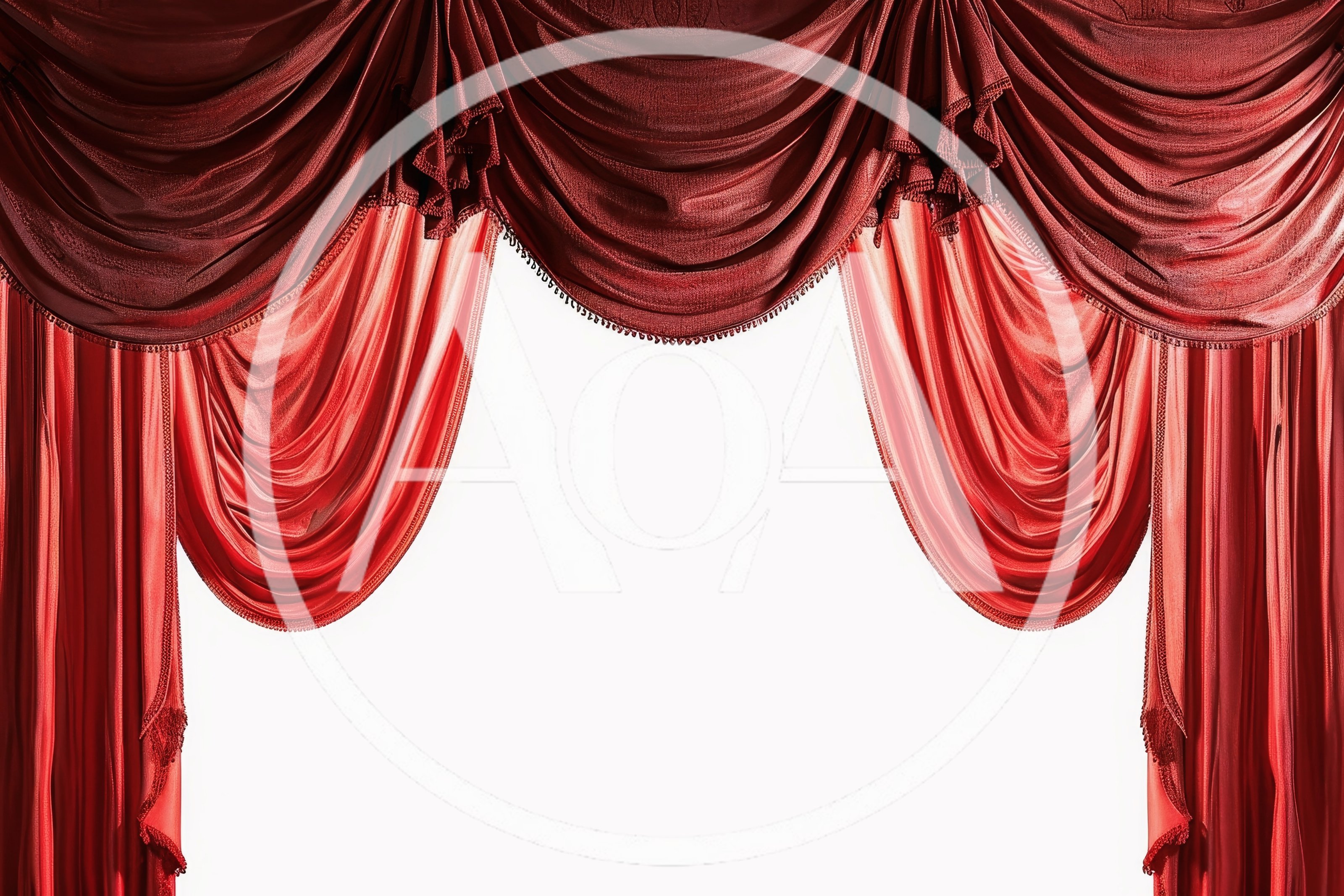 Luxurious Red Velvet Theater Stage Curtains