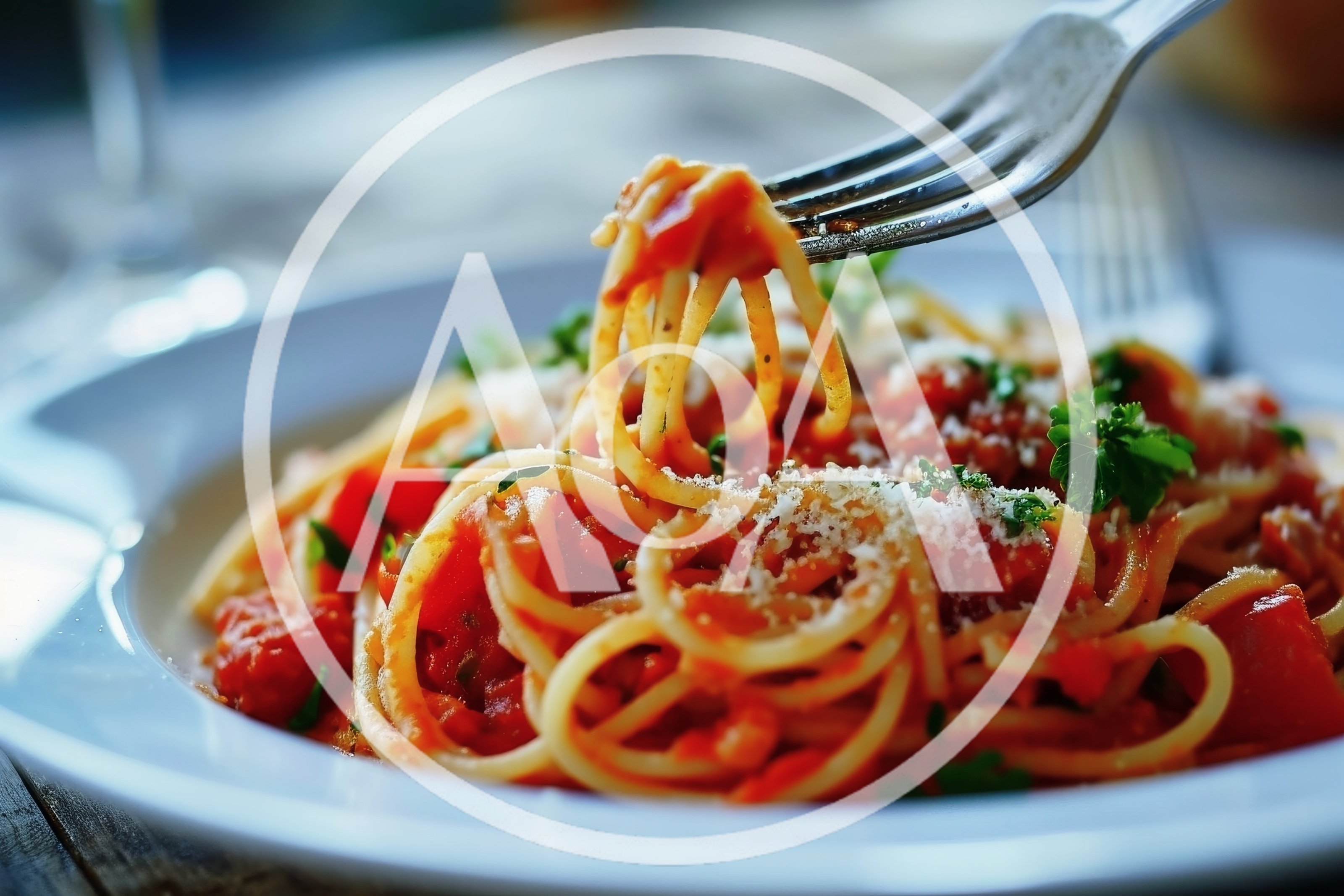 Fork Twirling Spaghetti With Tomato Sauce
