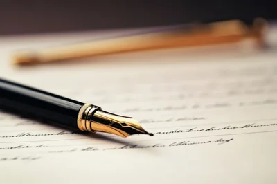 Fountain Pen Resting On Handwritten Letter