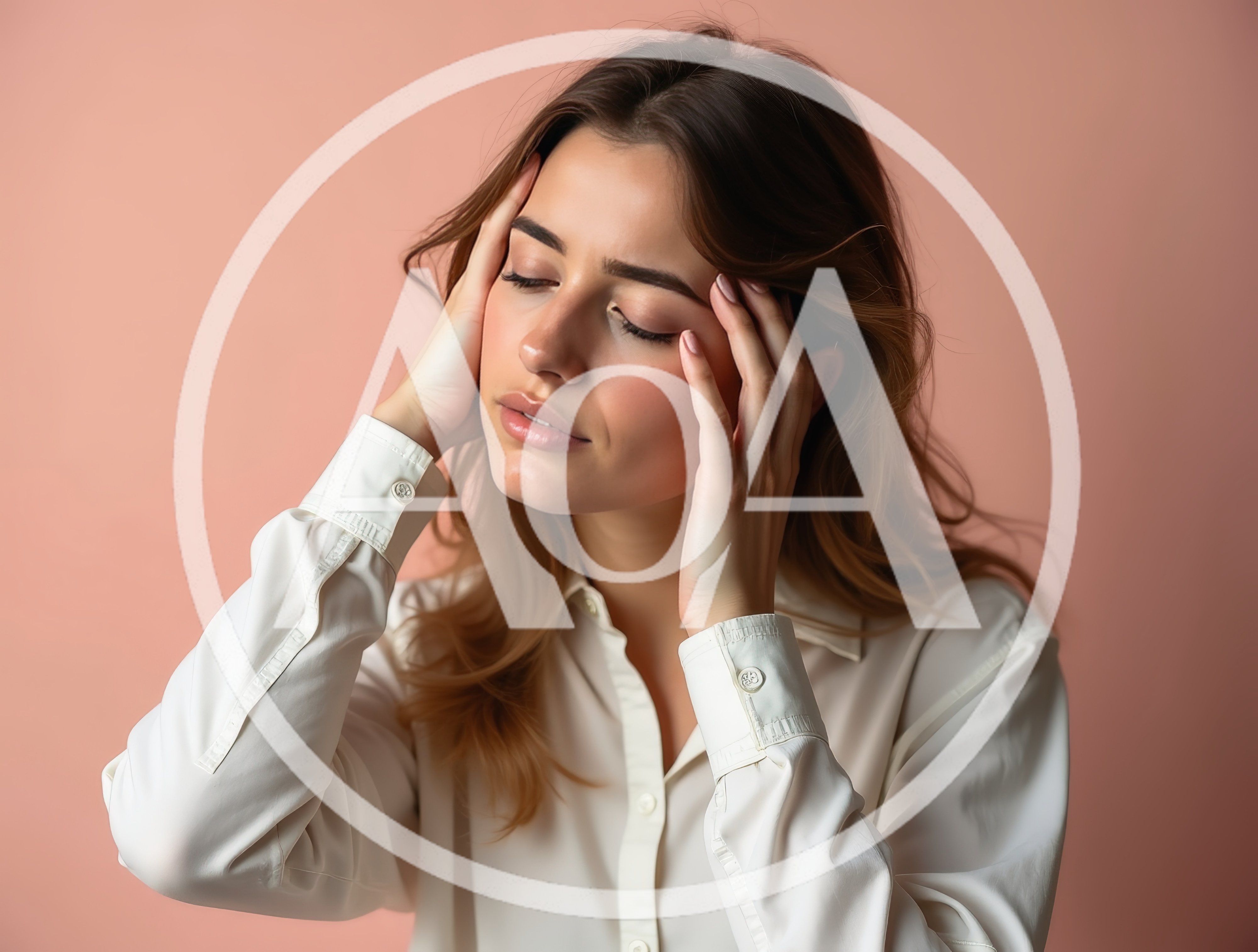 Young Woman Suffering From A Migraine Headache