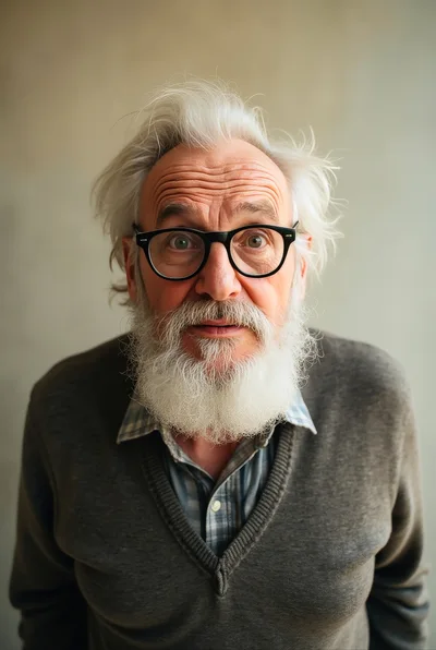 Portrait Of An Elderly Man With A White Beard