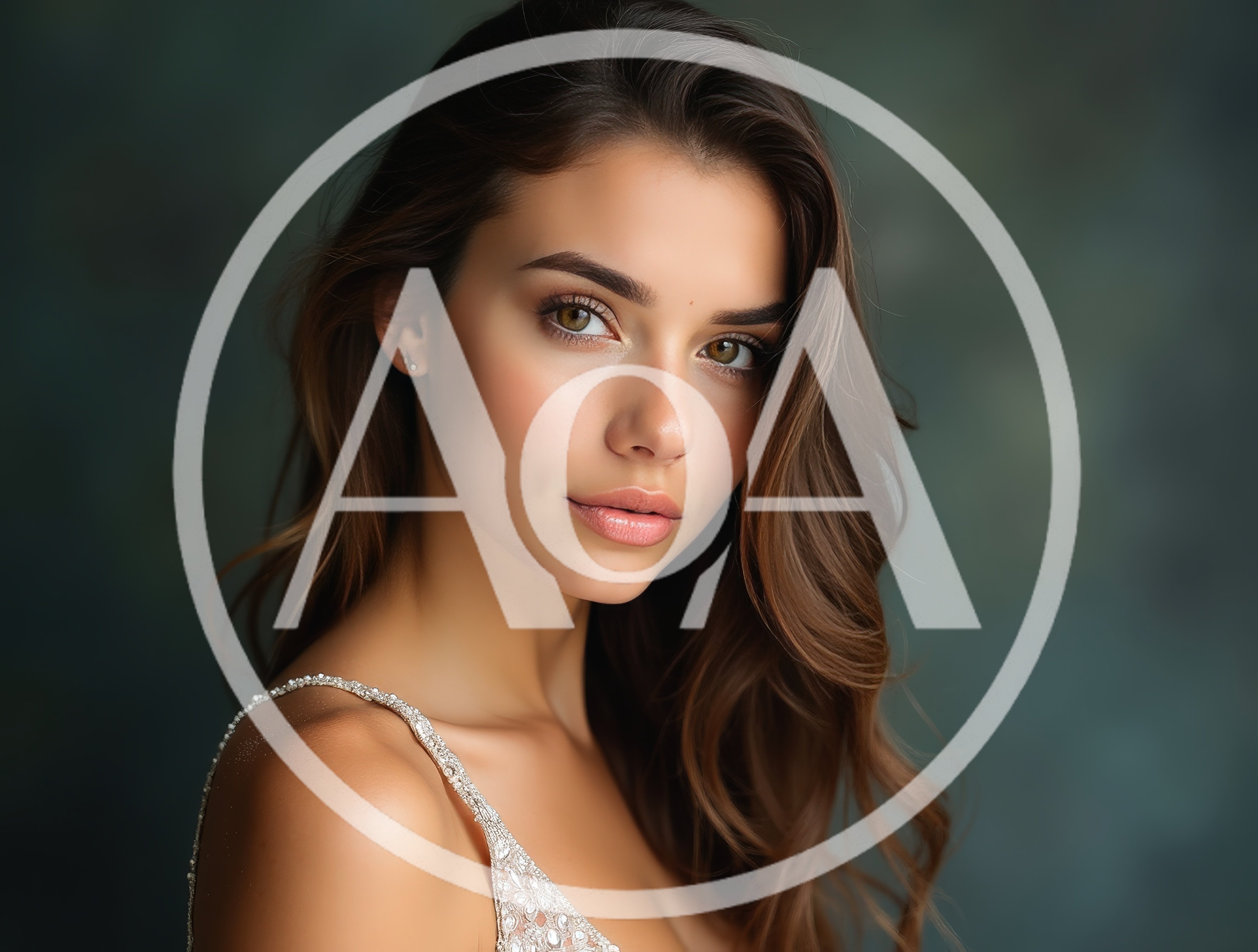 Portrait Of A Beautiful Young Woman With Wavy Hair