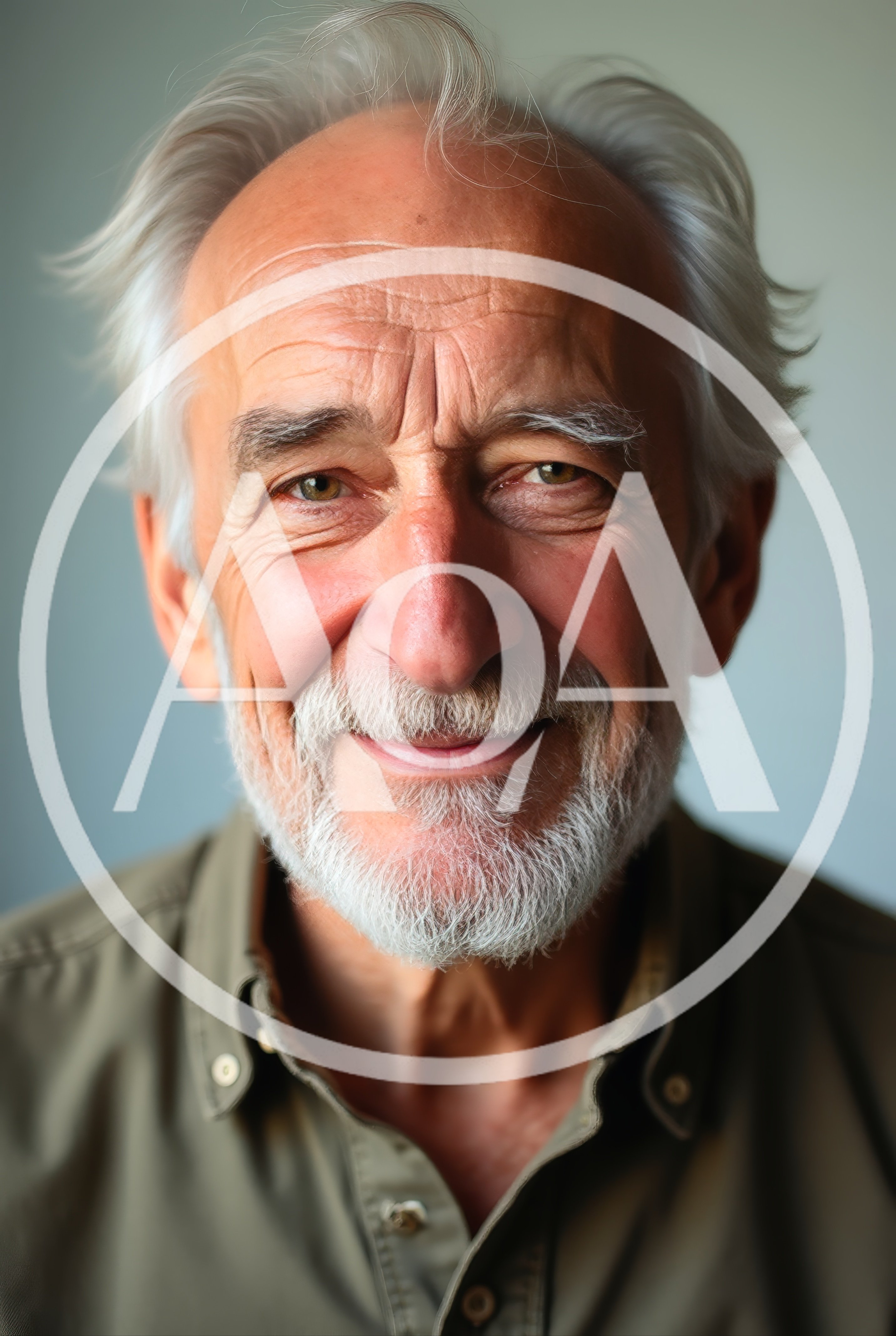 Portrait Of A Smiling Elderly Man