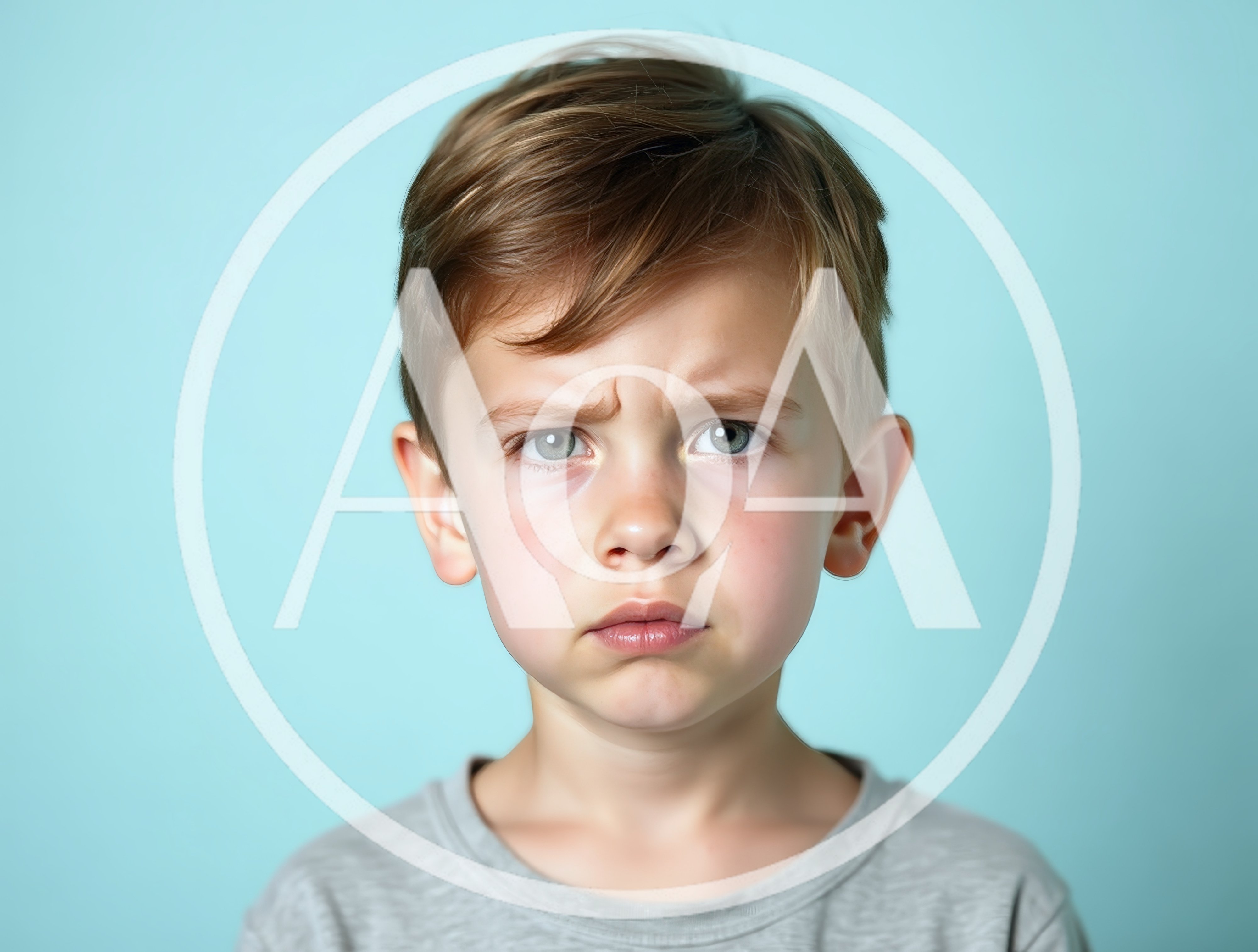 Portrait Of A Sad Young Boy
