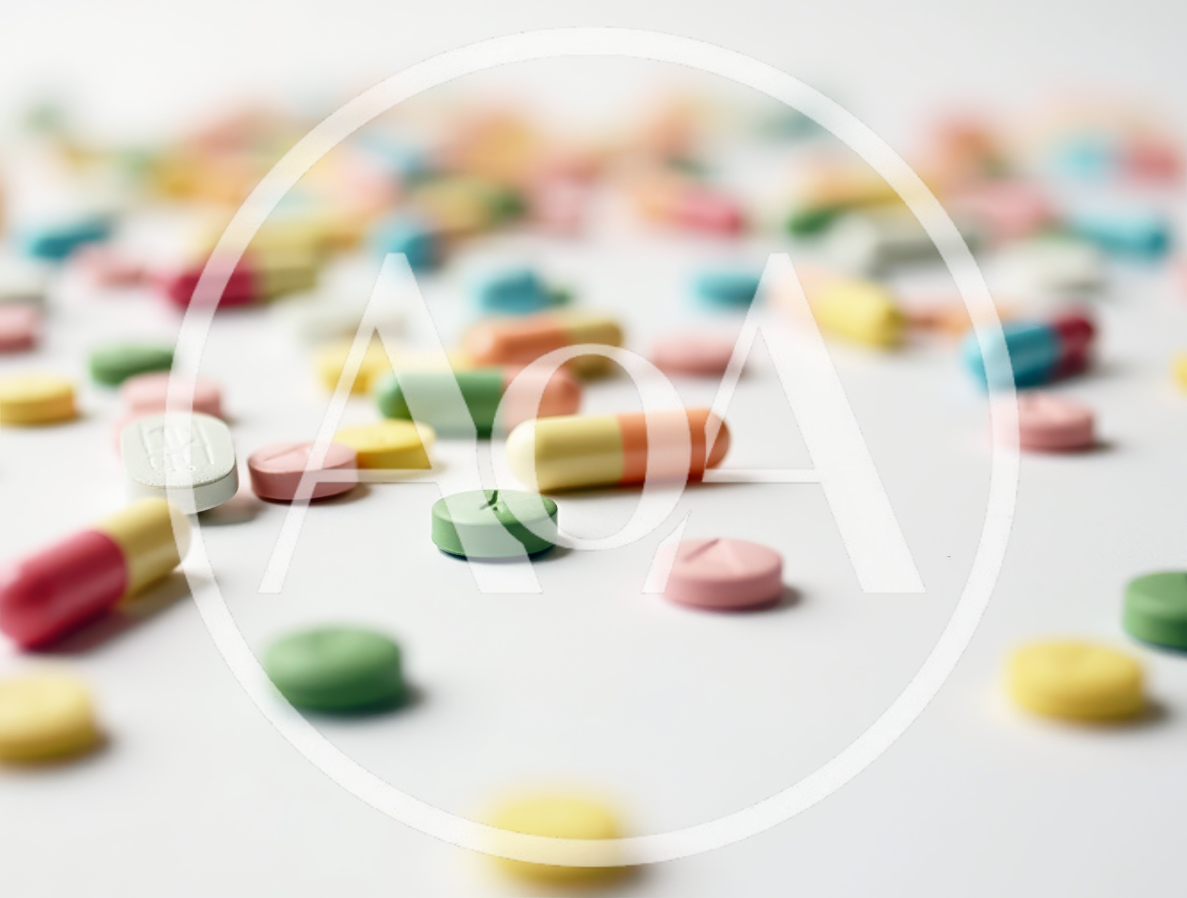 Assorted Colorful Pharmaceutical Pills Scattered on White Surface