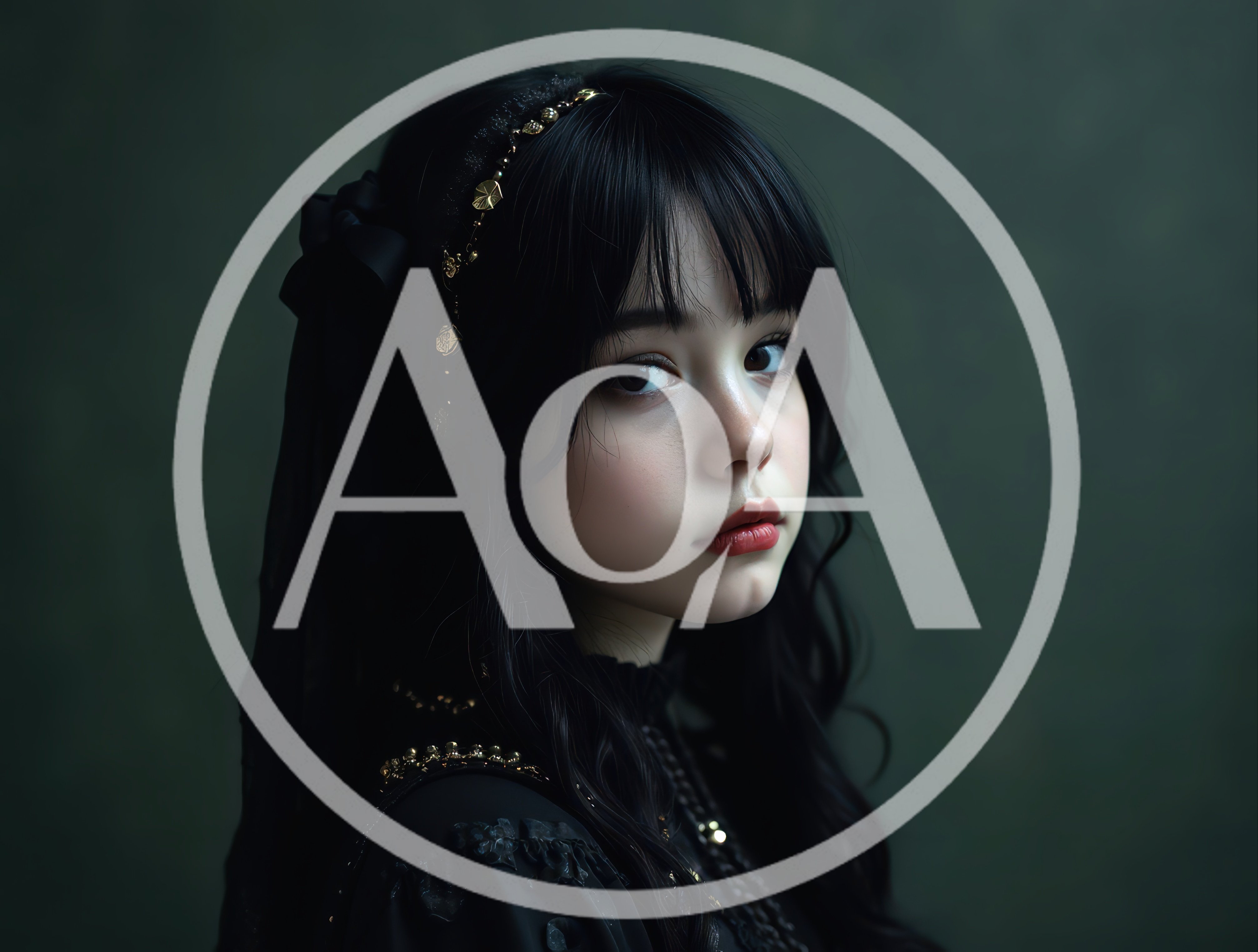 Portrait Of A Young Woman In Gothic Attire