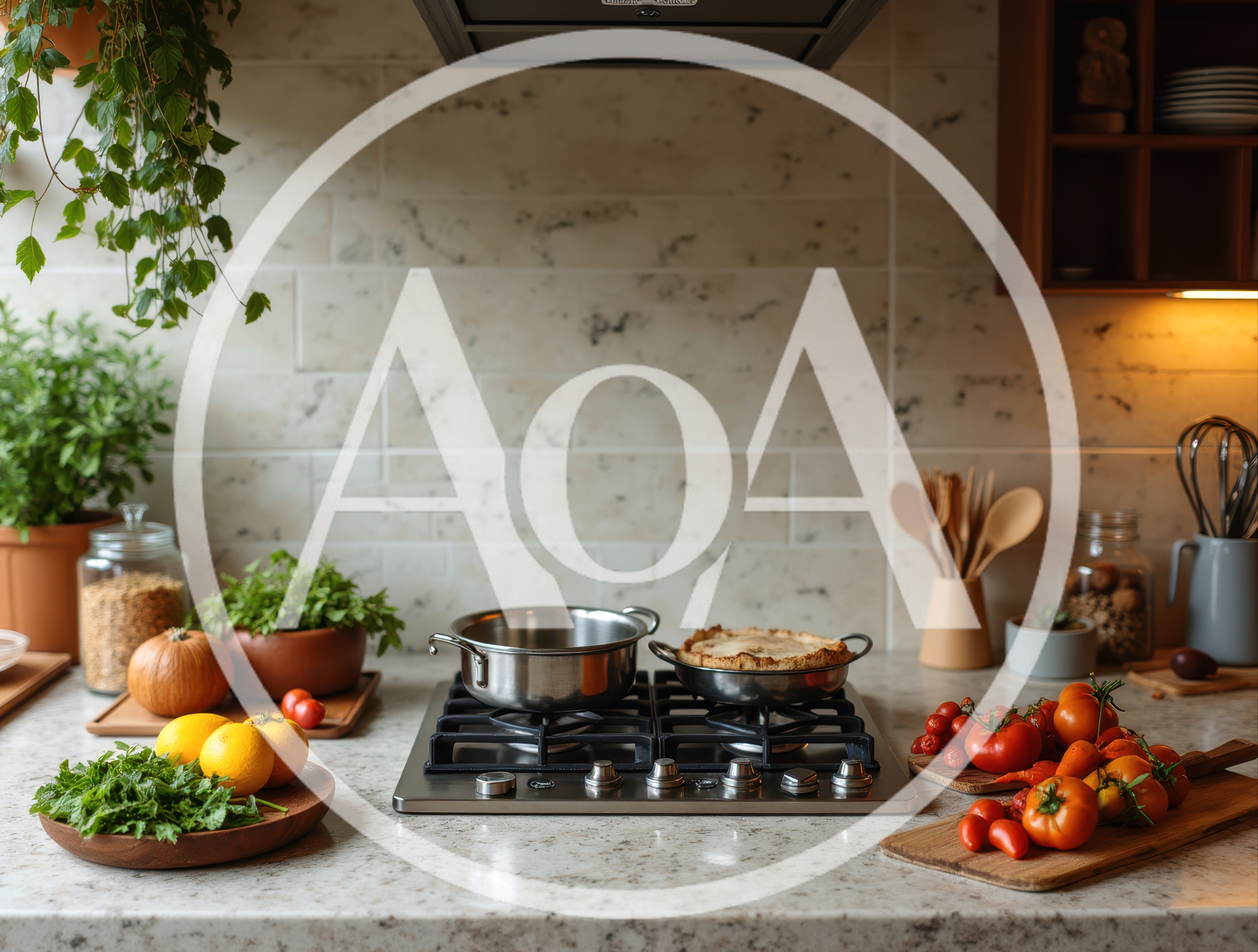 Cooking Fresh Ingredients In A Modern Kitchen