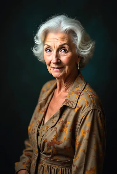 Portrait Of An Elegant Senior Woman