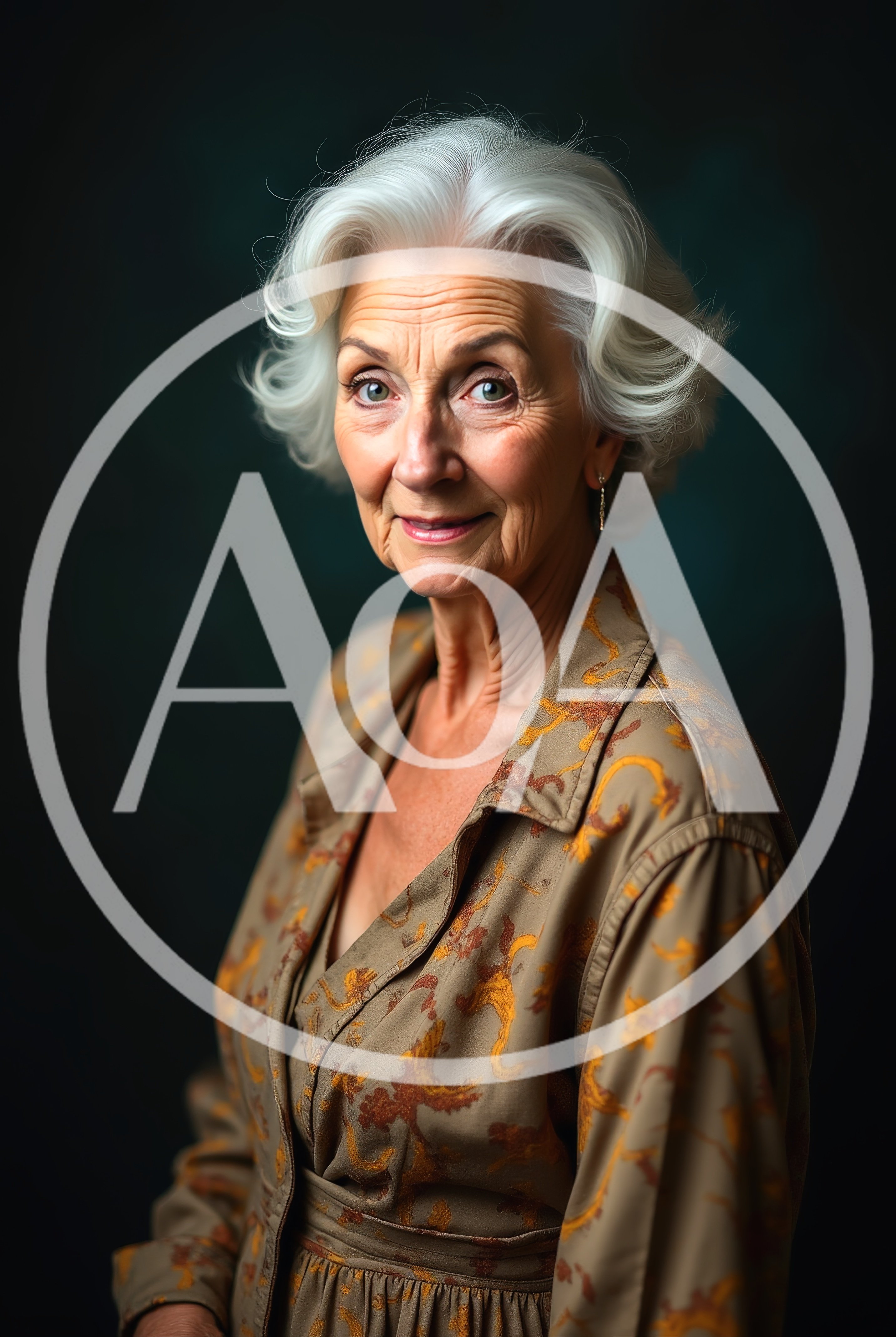 Portrait Of An Elegant Senior Woman