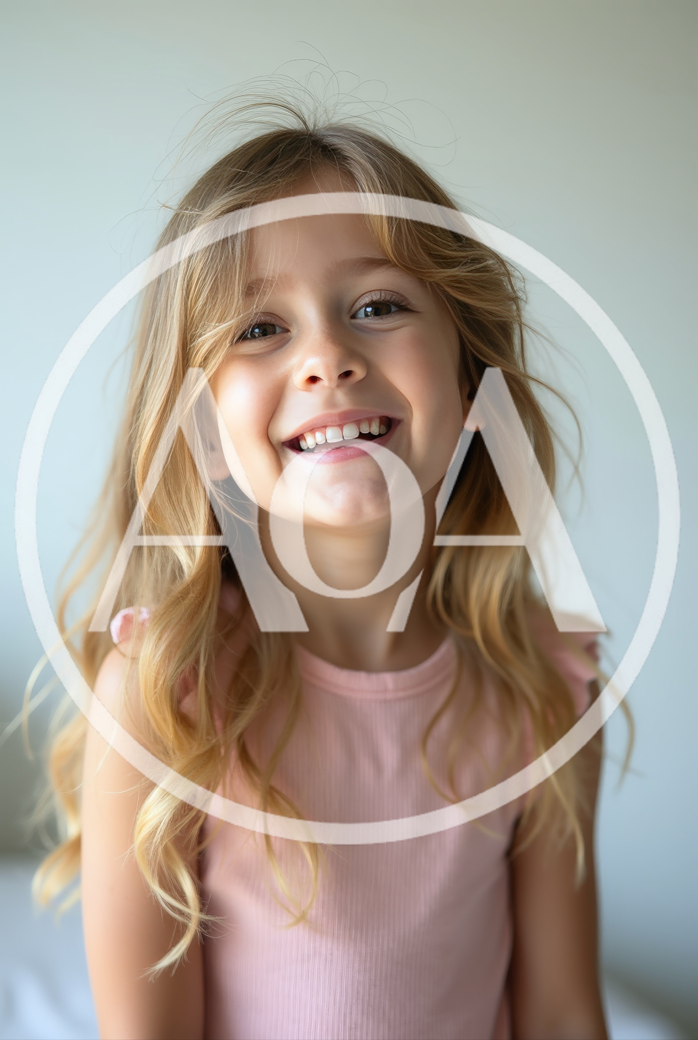 Portrait Of A Happy Young Girl Smiling