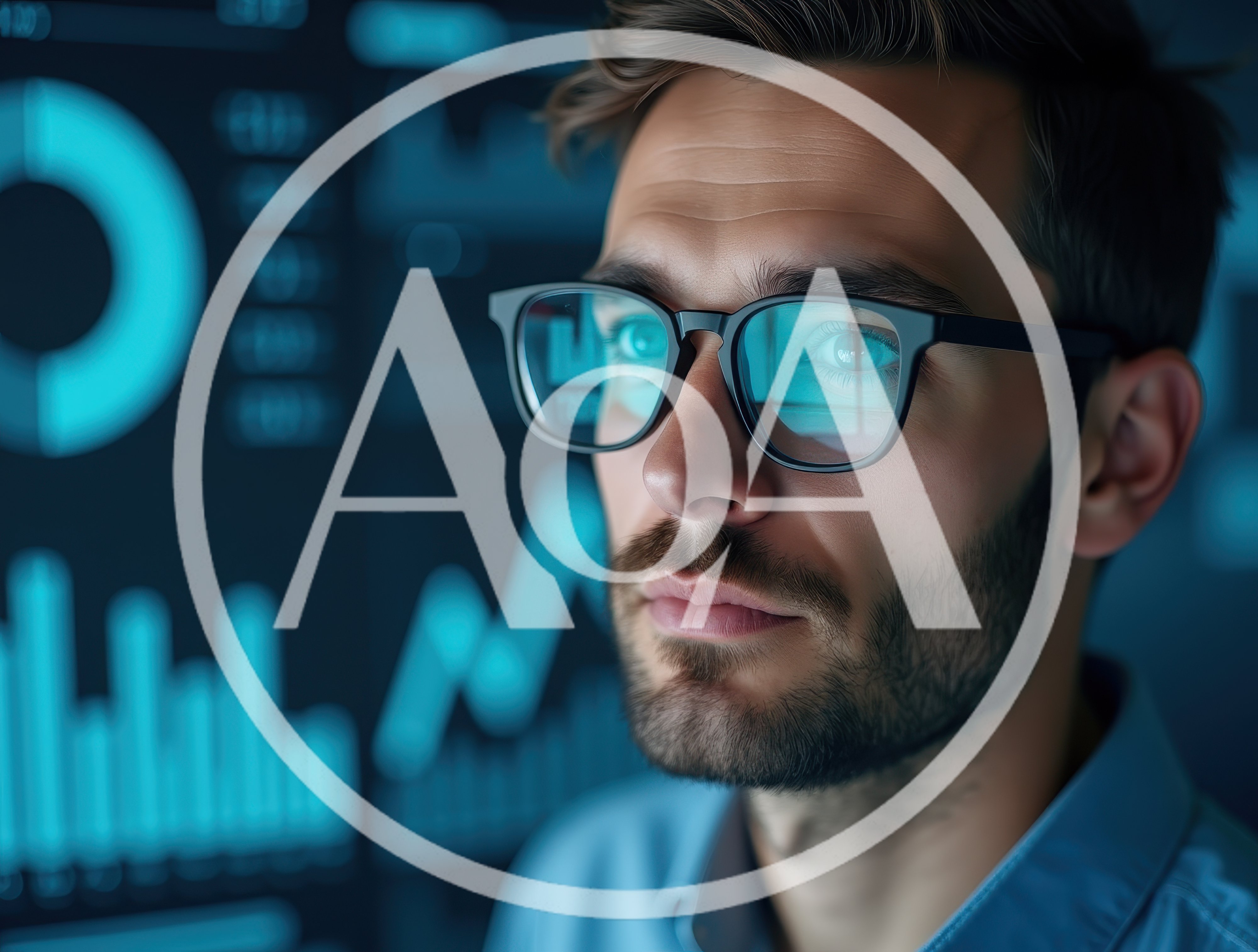 Data Analyst Examining Digital Financial Charts