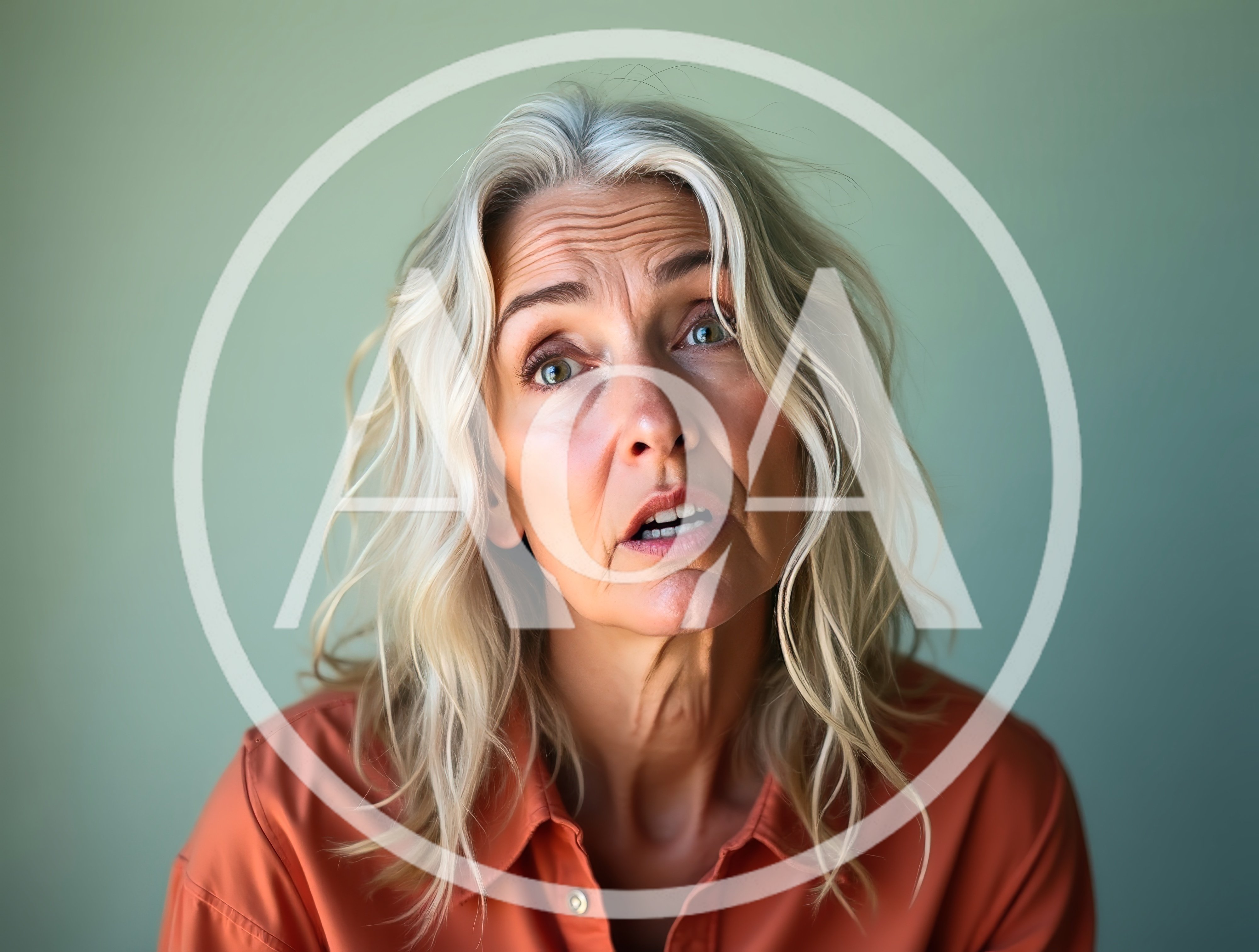 Portrait Of A Mature Woman With A Concerned Expression