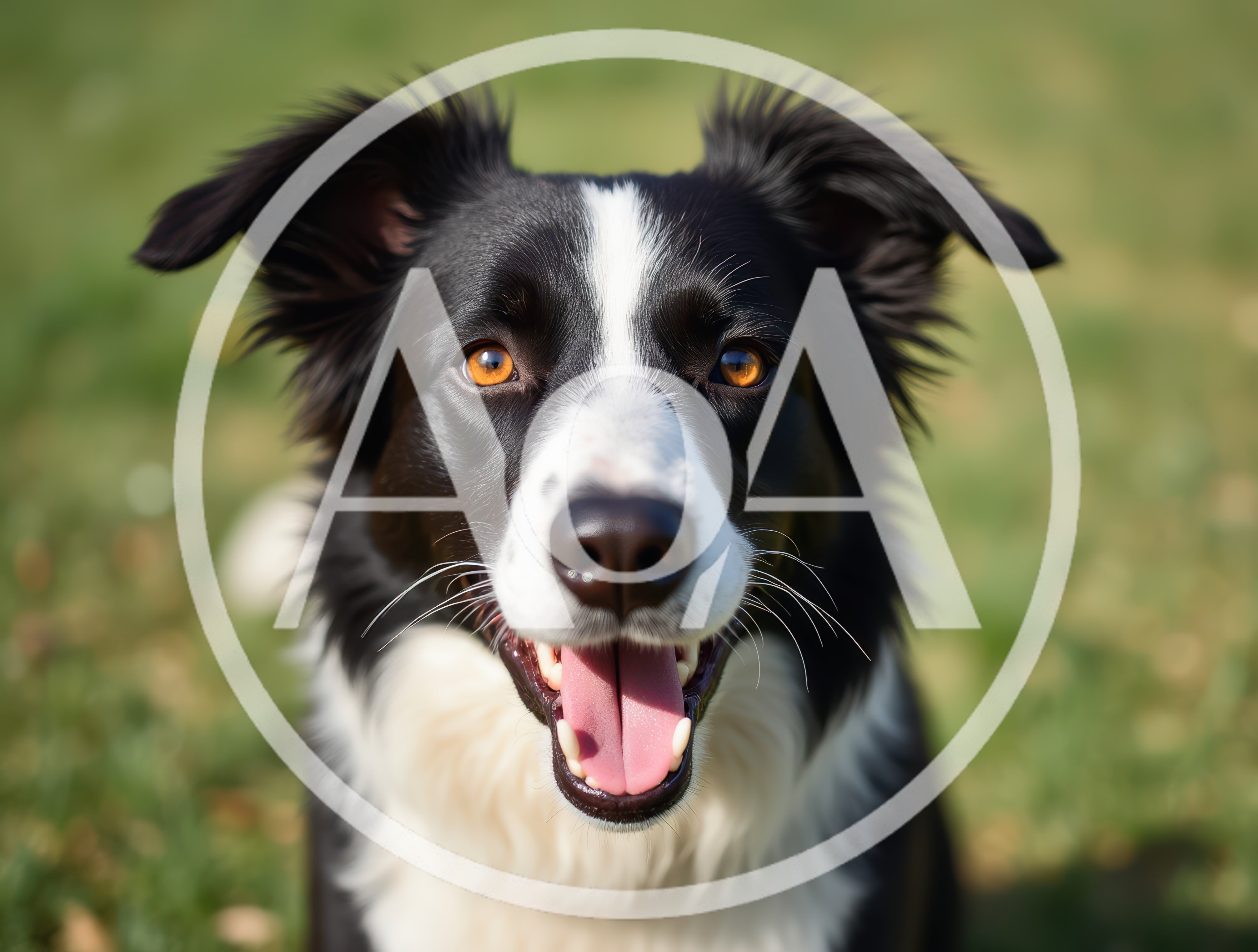 Portrait Of A Happy Border Collie Dog