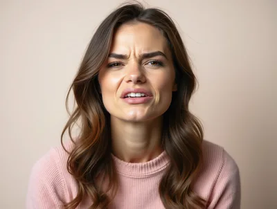 Young Woman Expressing Disgust Or Skepticism