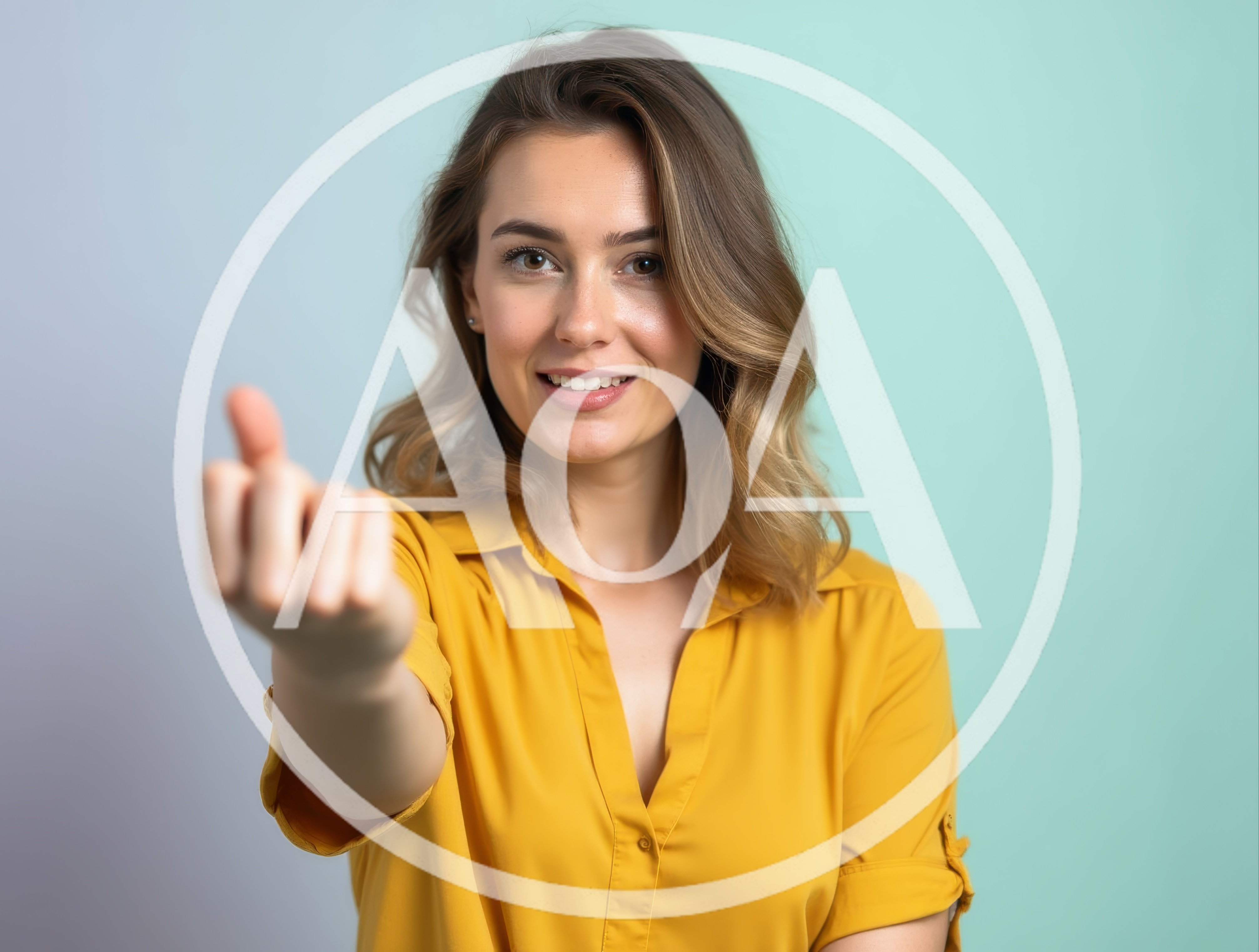Young Woman Gesturing Come Here With Hand