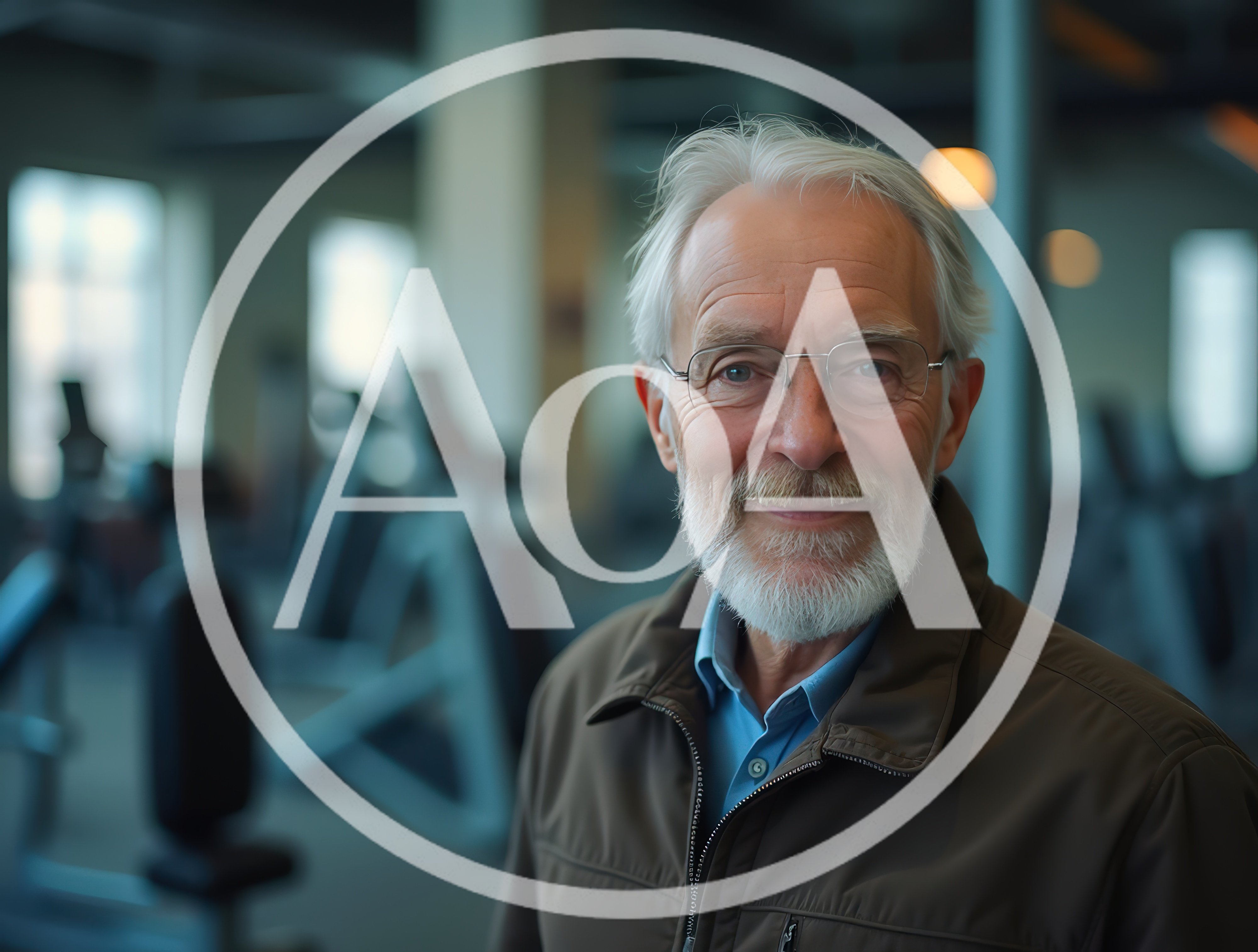 Portrait Of A Senior Man In A Gym