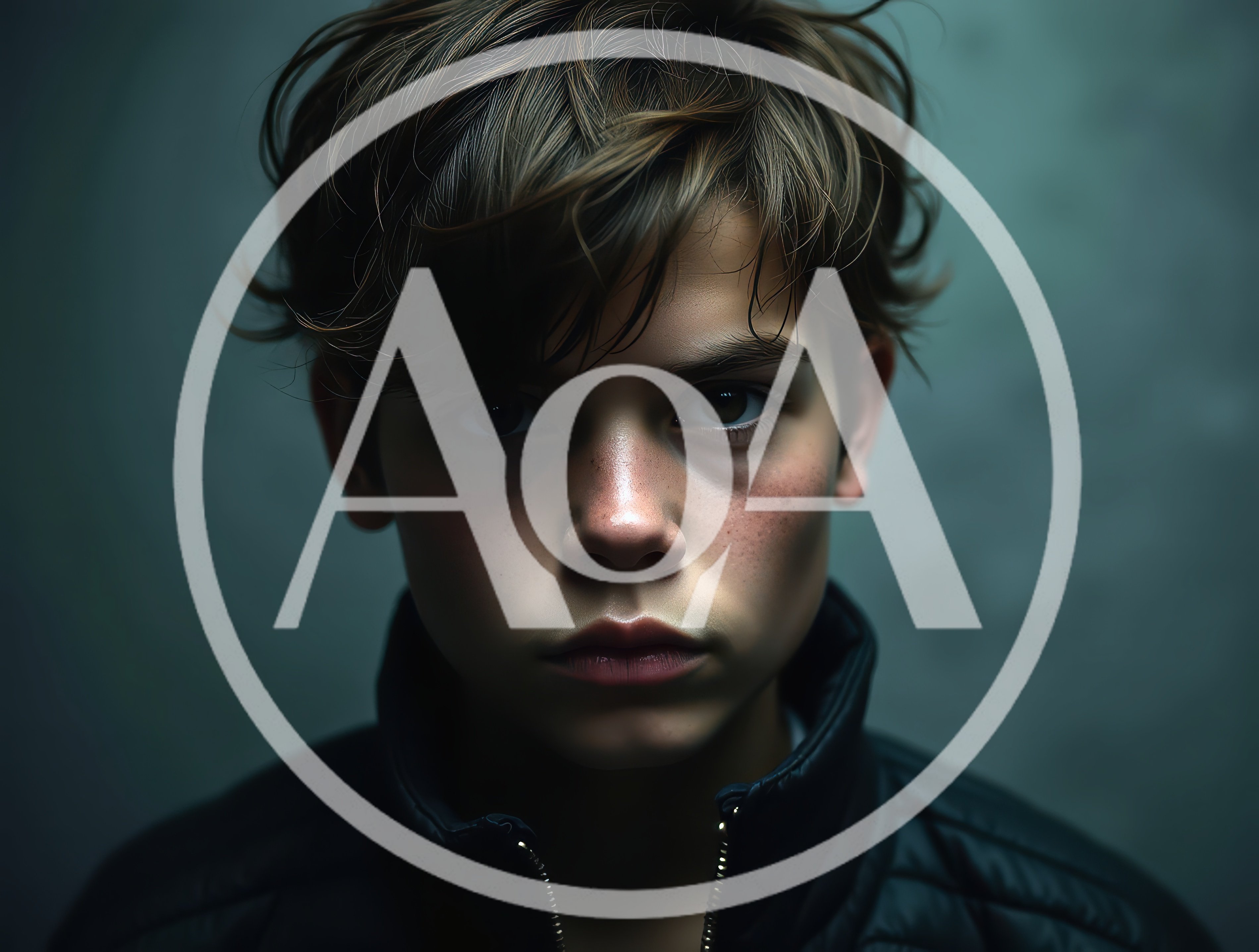 Portrait Of A Serious Young Boy