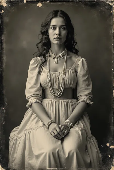 Portrait Of A Woman In Vintage Victorian Style