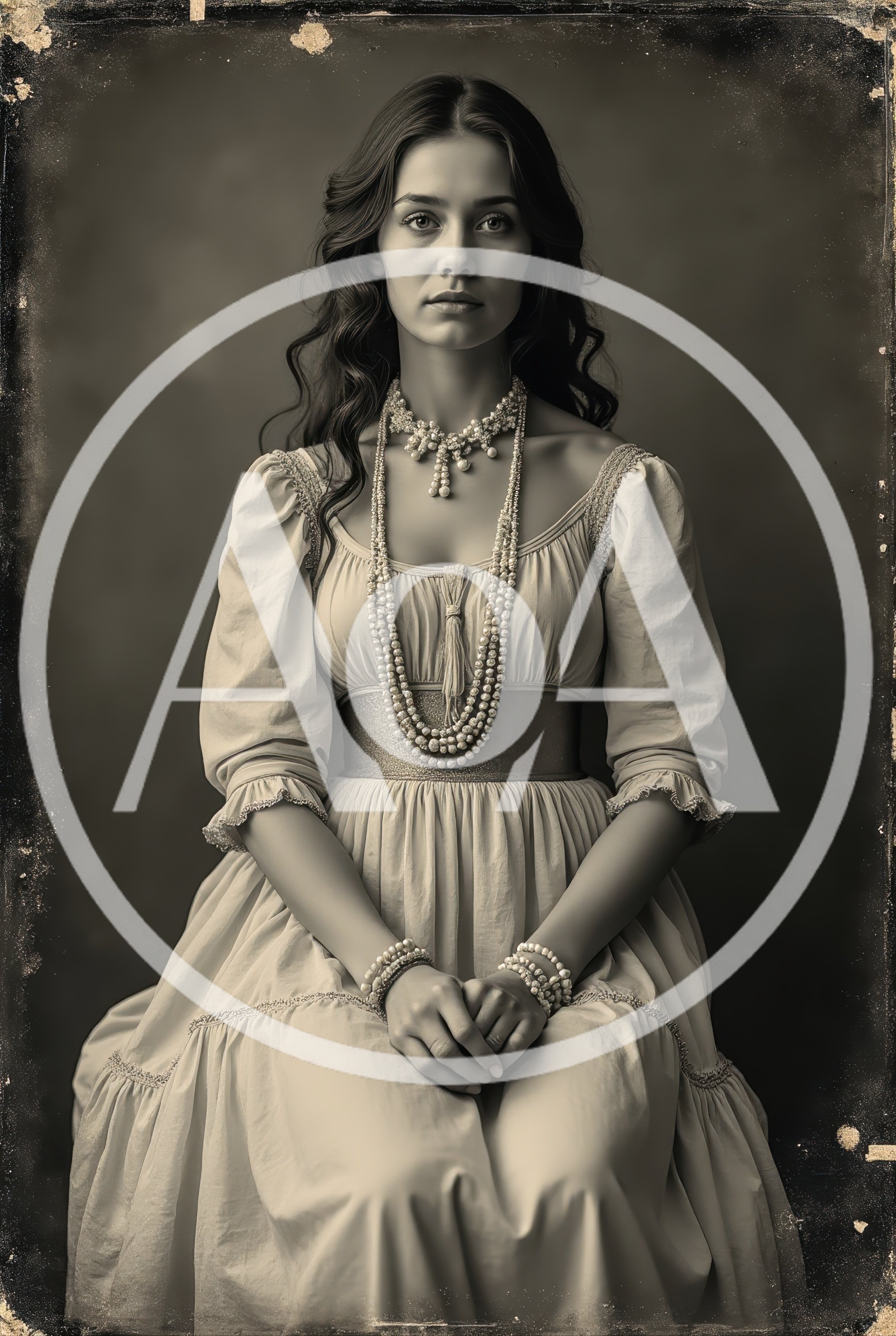Portrait Of A Woman In Vintage Victorian Style